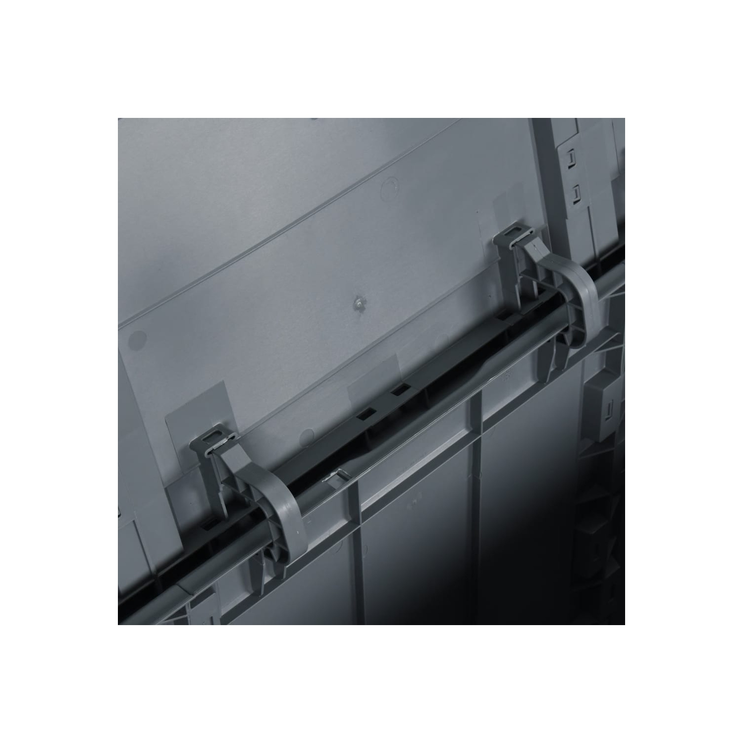 vidaXL Garden Storage Box 180L Grey PP Wood Look