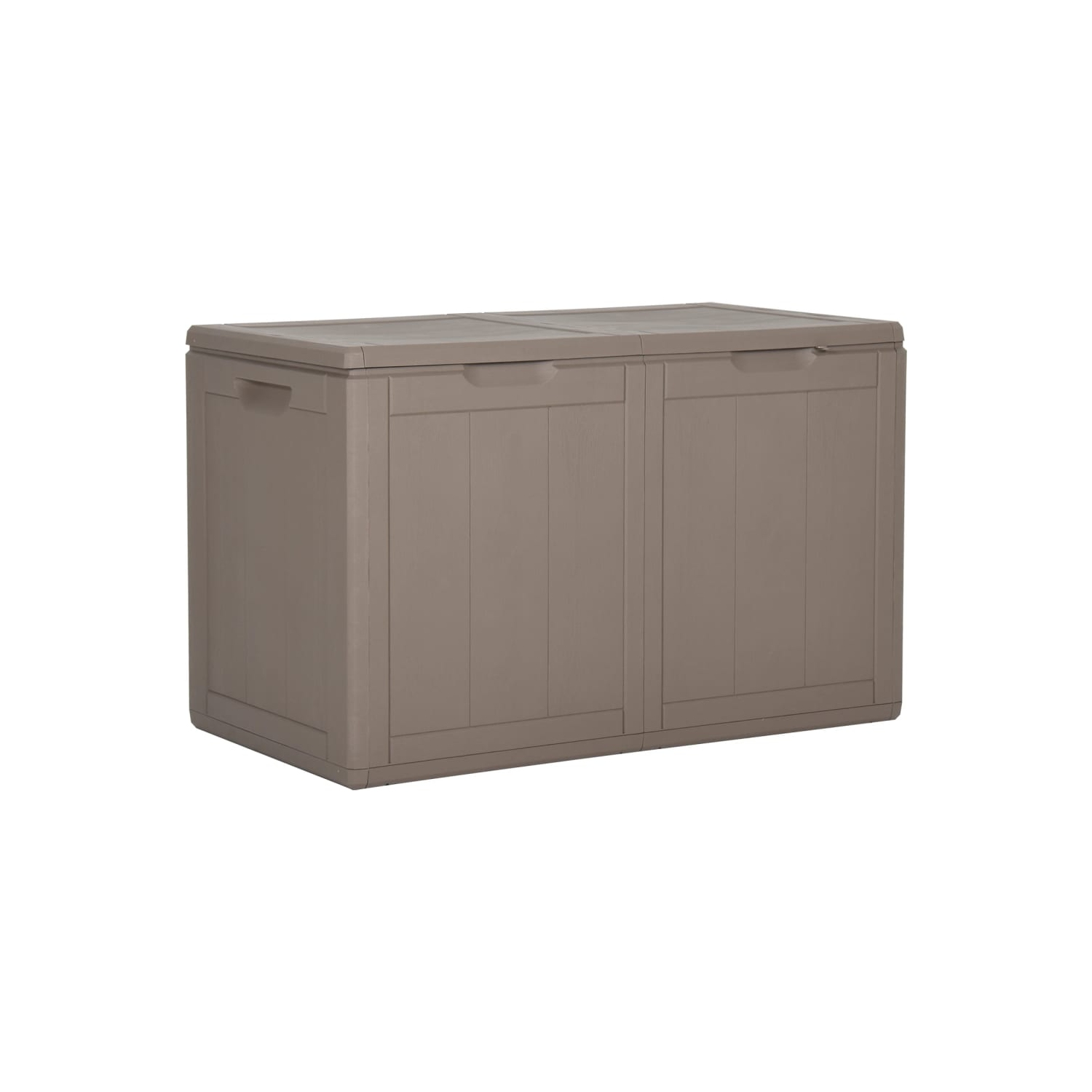vidaXL Garden Storage Box 180L Brown PP Wood Look