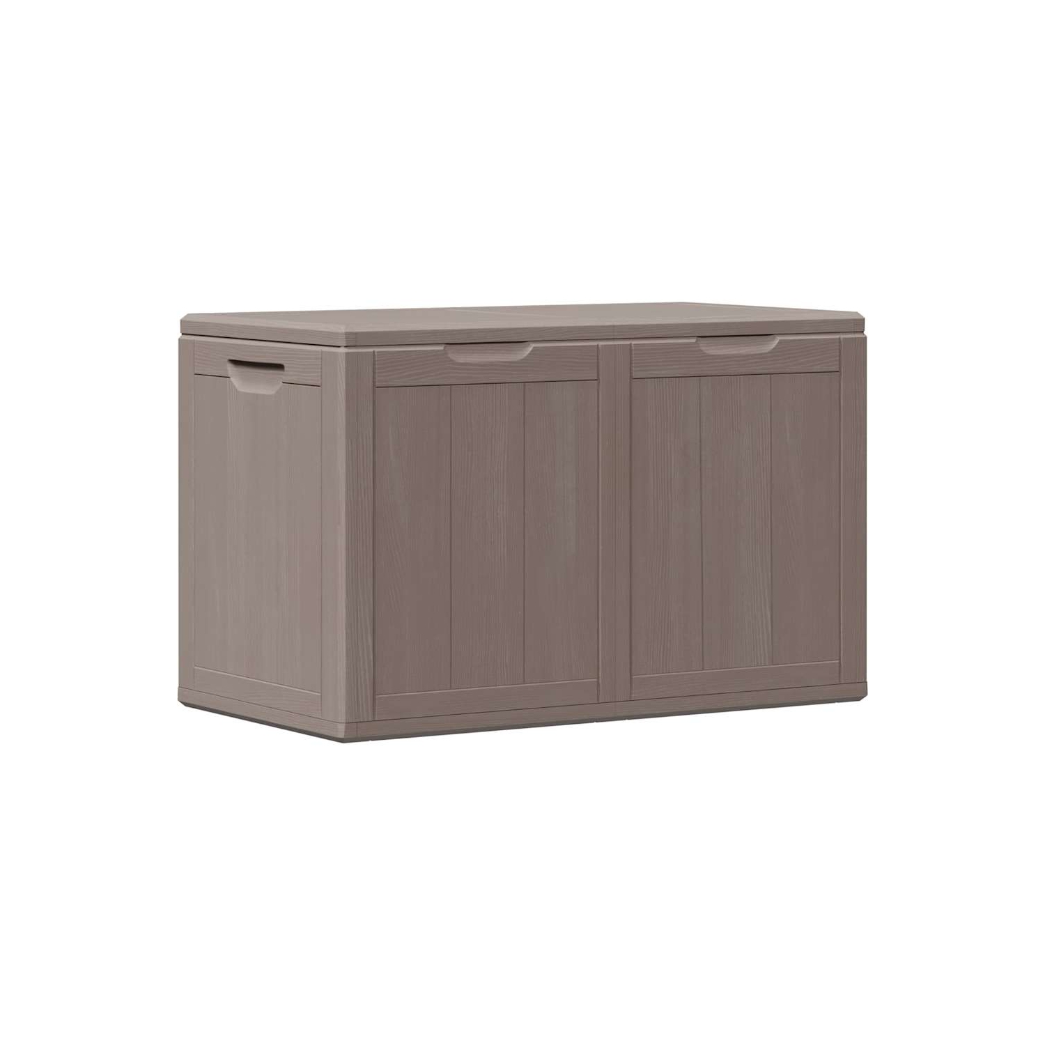 vidaXL Garden Storage Box 180L Brown PP Wood Look