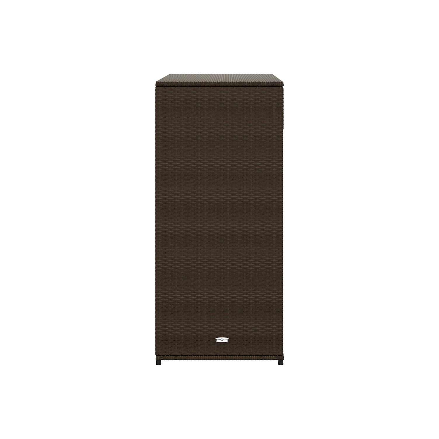 vidaXL Garden Storage Cabinet Brown 105x55x113 cm Poly Rattan