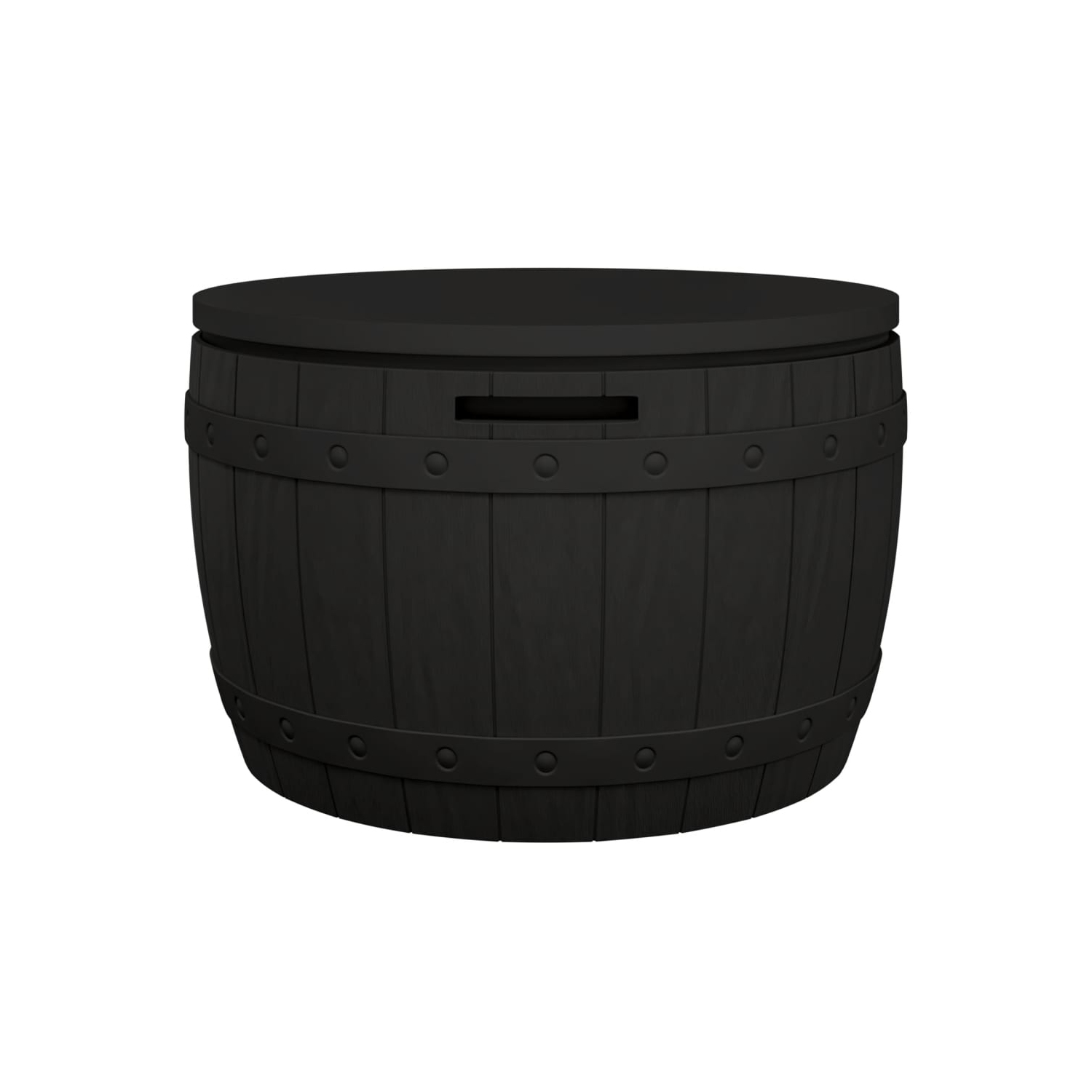 vidaXL 3-in-1 Garden Storage Box Black Polypropylene