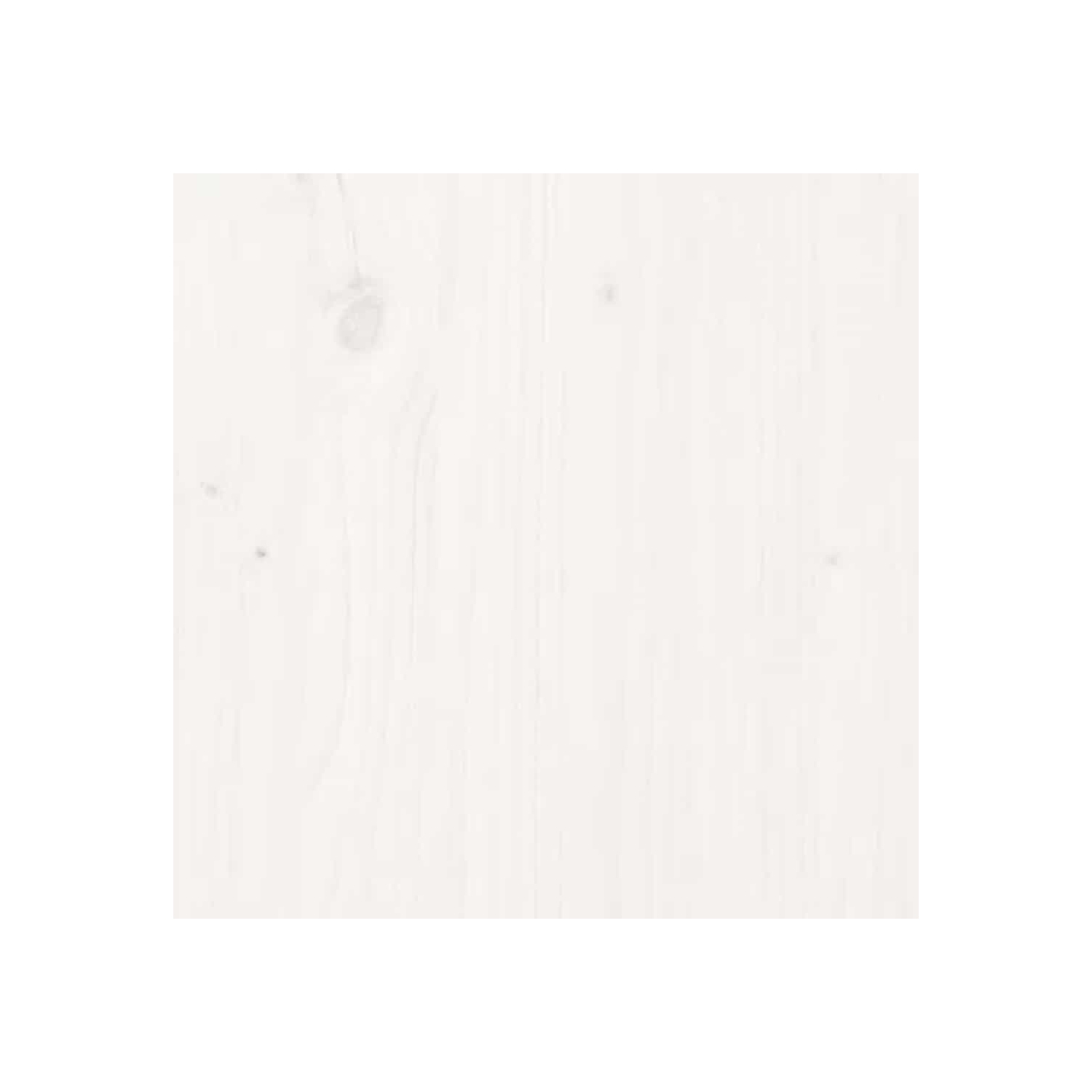 vidaXL Garden Footstool with Cushion White Solid Wood Pine