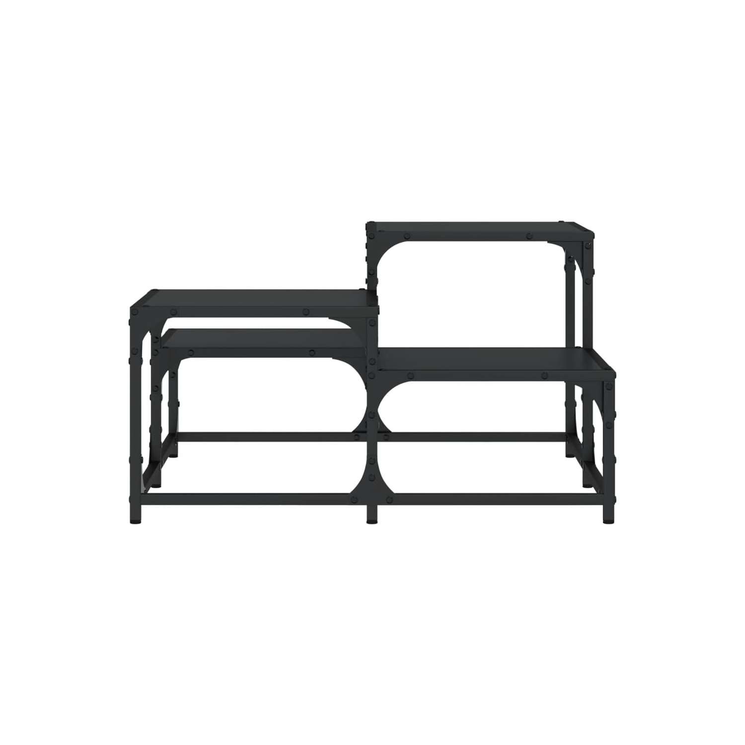 vidaXL Coffee Table Black 68x68x40 cm Engineered Wood