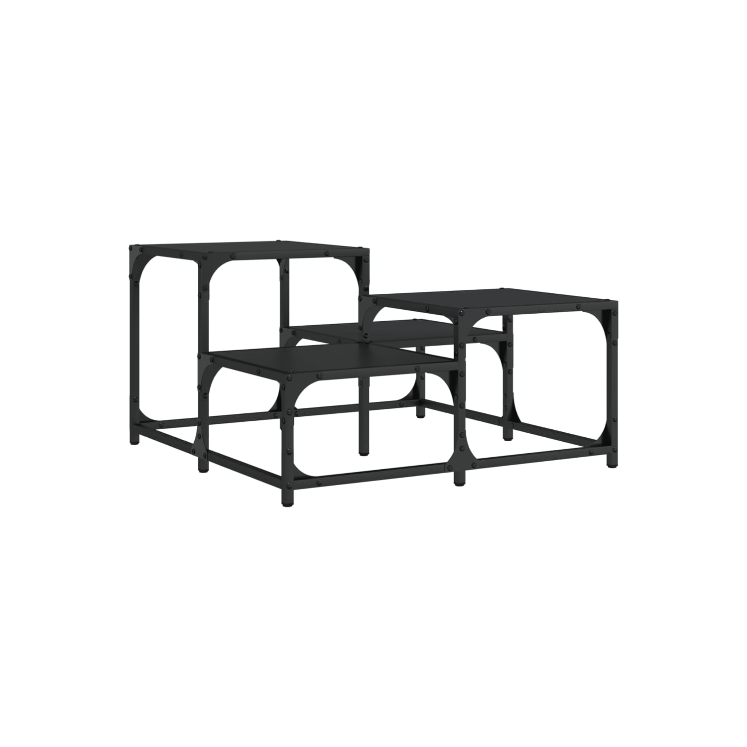 vidaXL Coffee Table Black 68x68x40 cm Engineered Wood