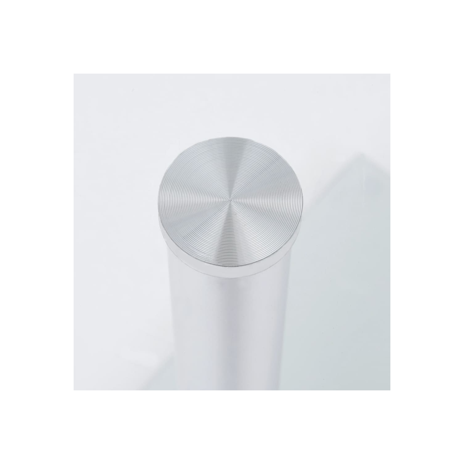 vidaXL U-Shaped Side Table Transparent 45x30x58 cm Tempered Glass