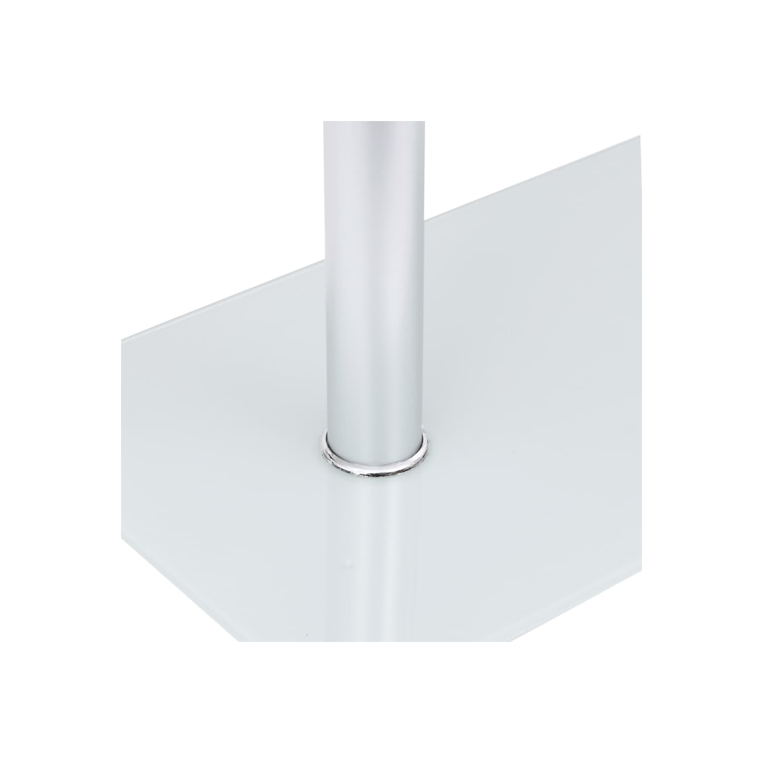 vidaXL U-Shaped Side Table Transparent 45x30x58 cm Tempered Glass