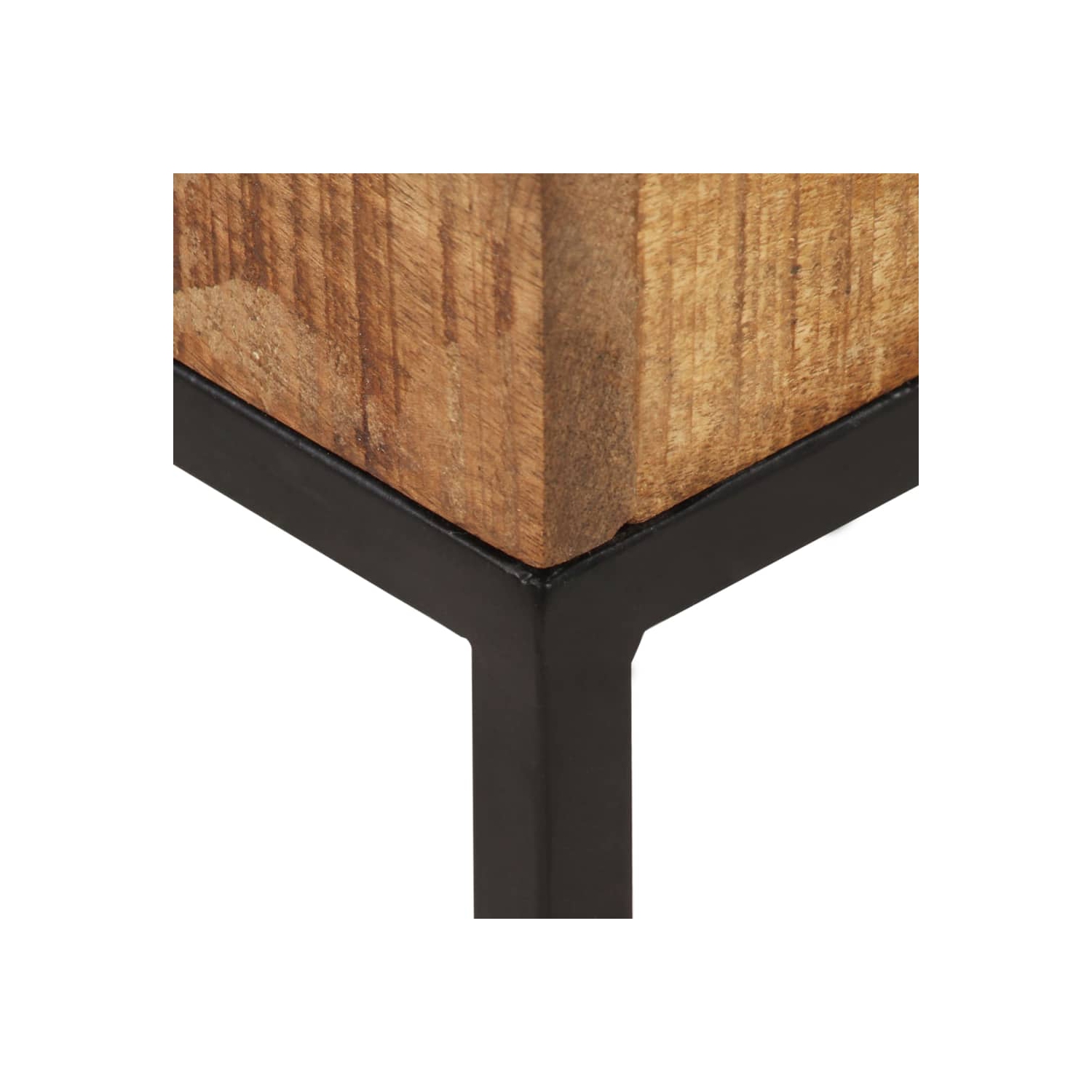 vidaXL Side Table 30x30x33 cm Rough Mango Wood