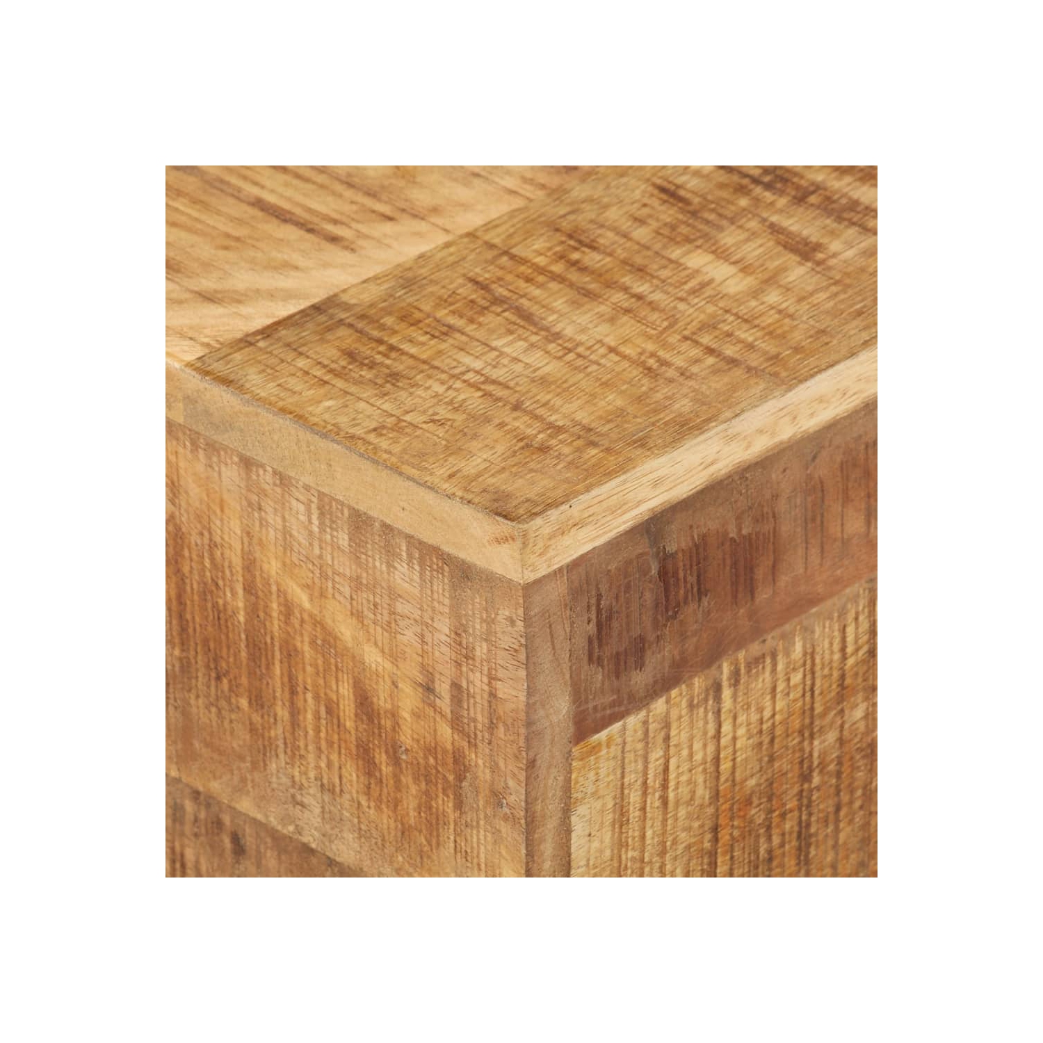 vidaXL Side Table 30x30x33 cm Rough Mango Wood