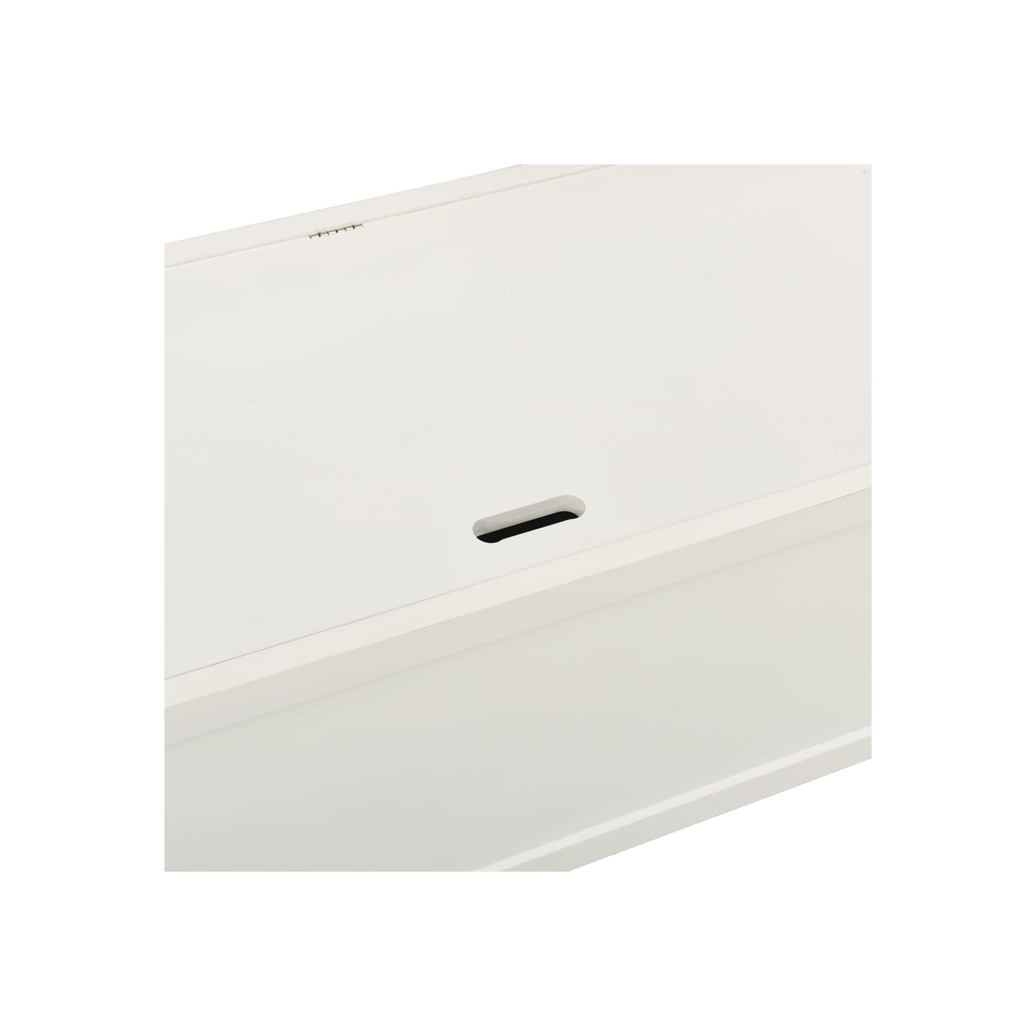 vidaXL Bench White 107x45x75.5 cm Solid Wood Fir