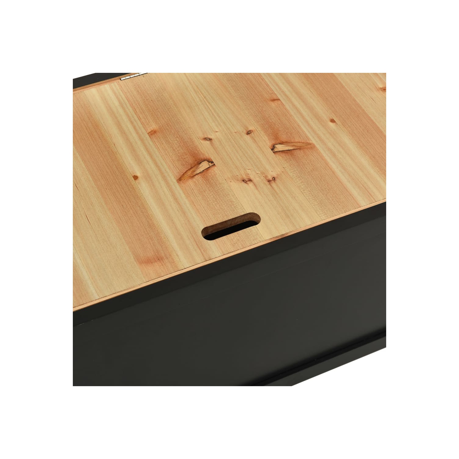 vidaXL Bench Black 107x45x75.5 cm Solid Wood Fir