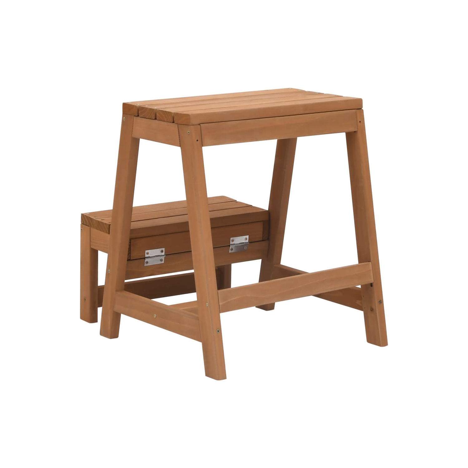 Tabouret pliable en bois de première bois massif vidaXL