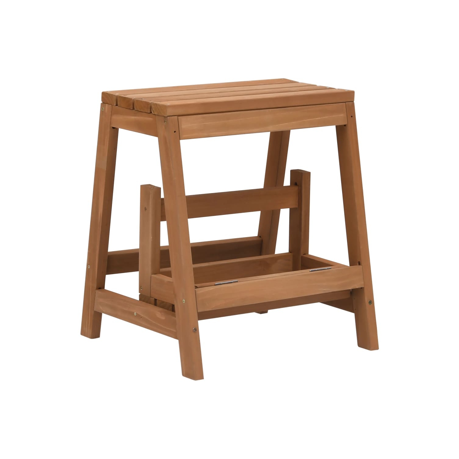 Tabouret pliable en bois de première bois massif vidaXL