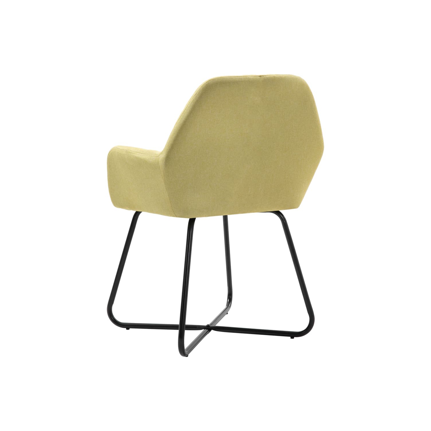 Chaises de salle à manger 6 pièces en tissu vert