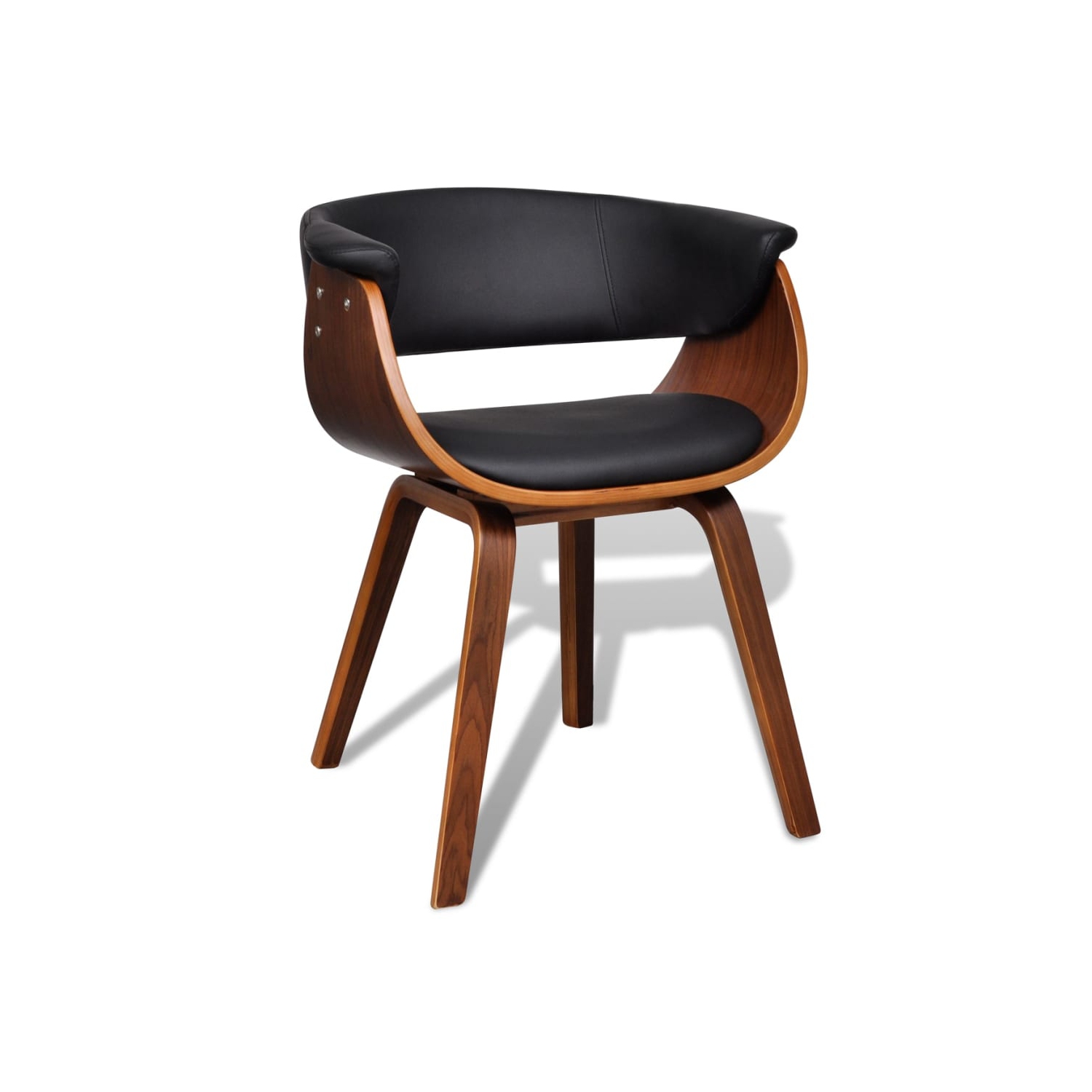 Modern Artificial Leather Wood Dining Chair