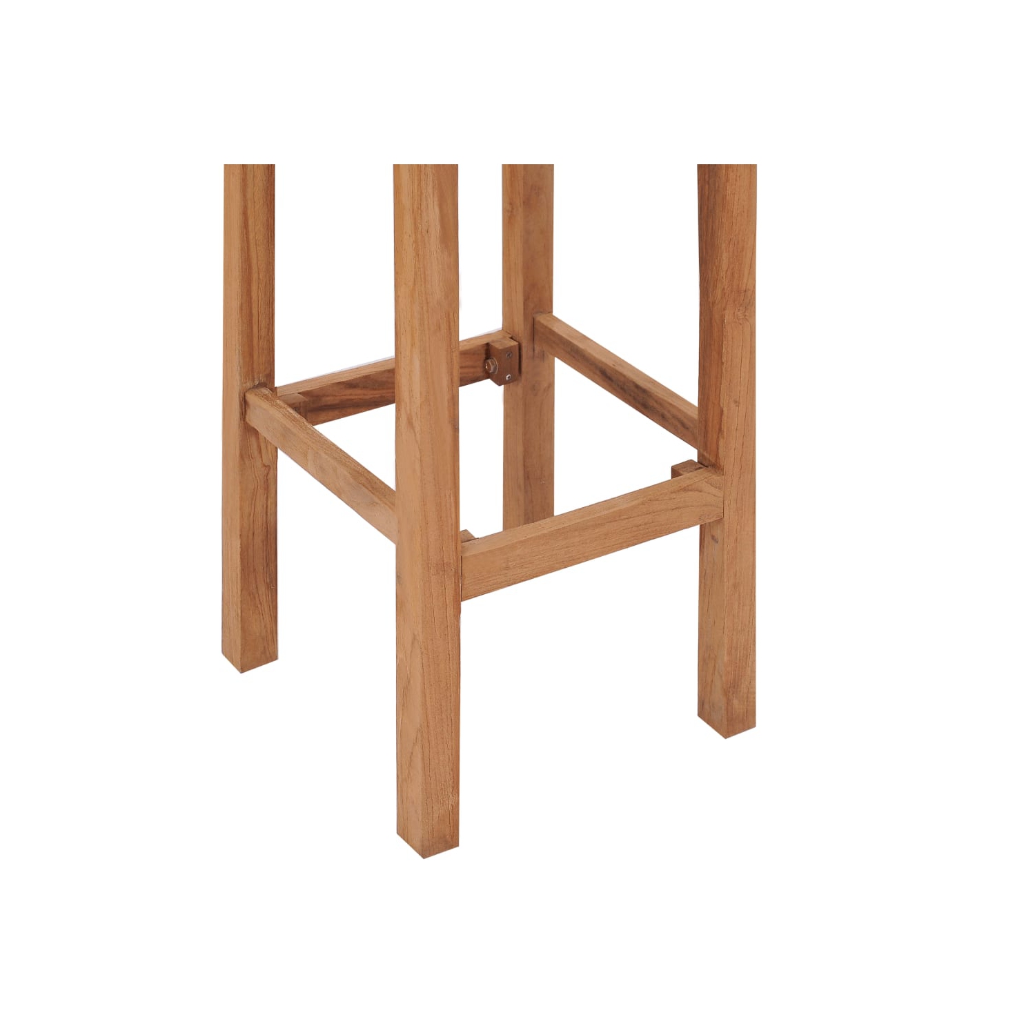 vidaXL Bar Stools 4 pcs Solid Teak Wood