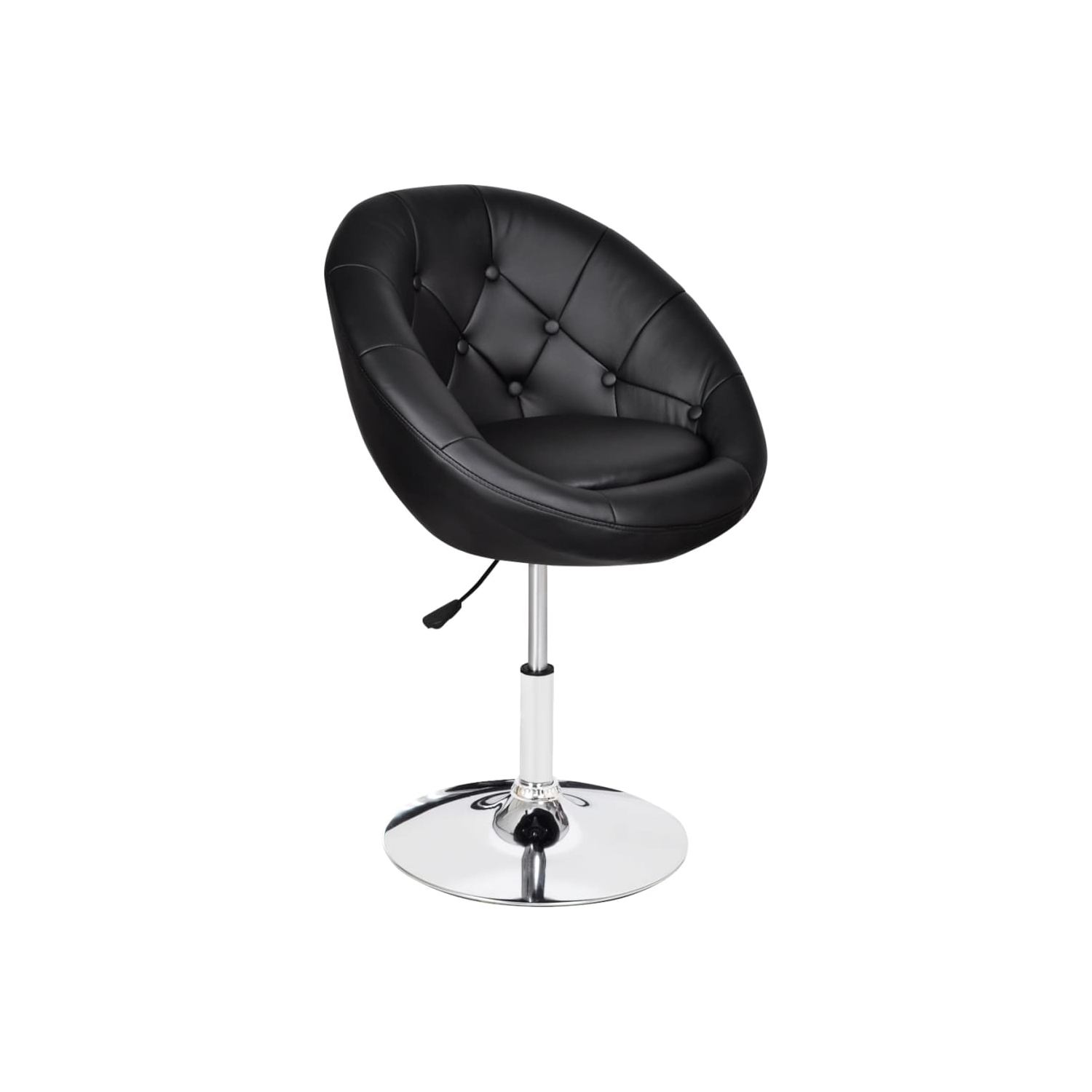 Tabourets de bar 2 pièces en similicuir noir vidaXL