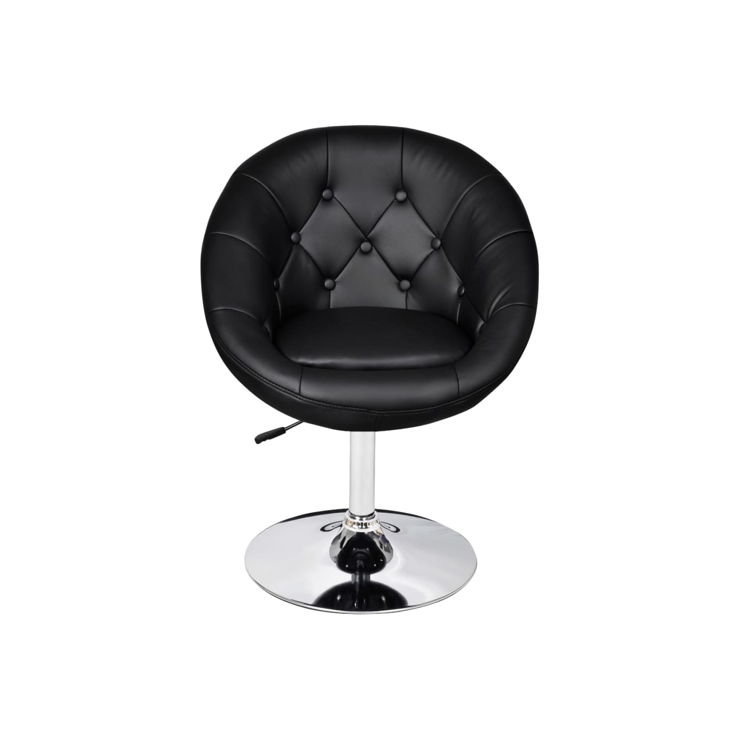 Tabourets de bar 2 pièces en similicuir noir vidaXL