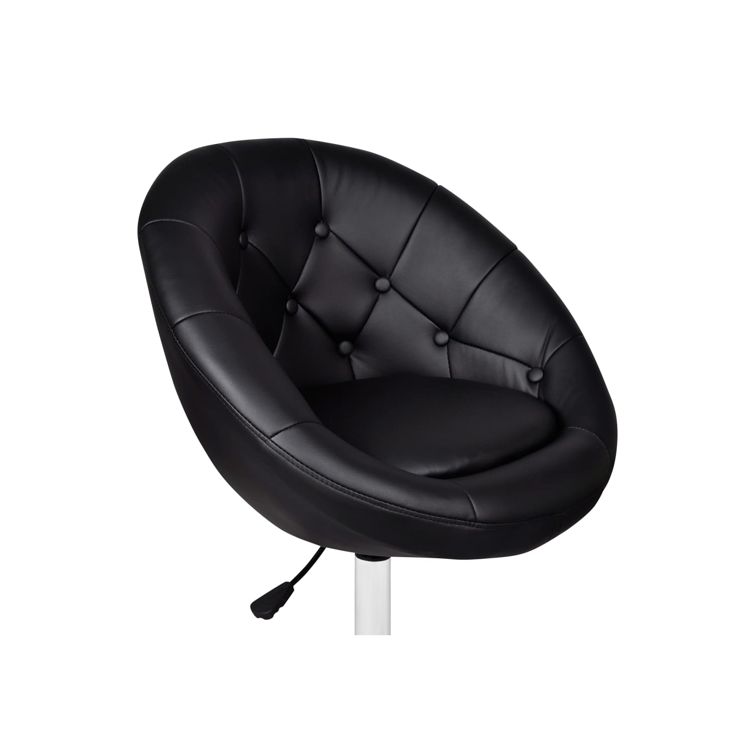 Tabourets de bar 2 pièces en similicuir noir vidaXL