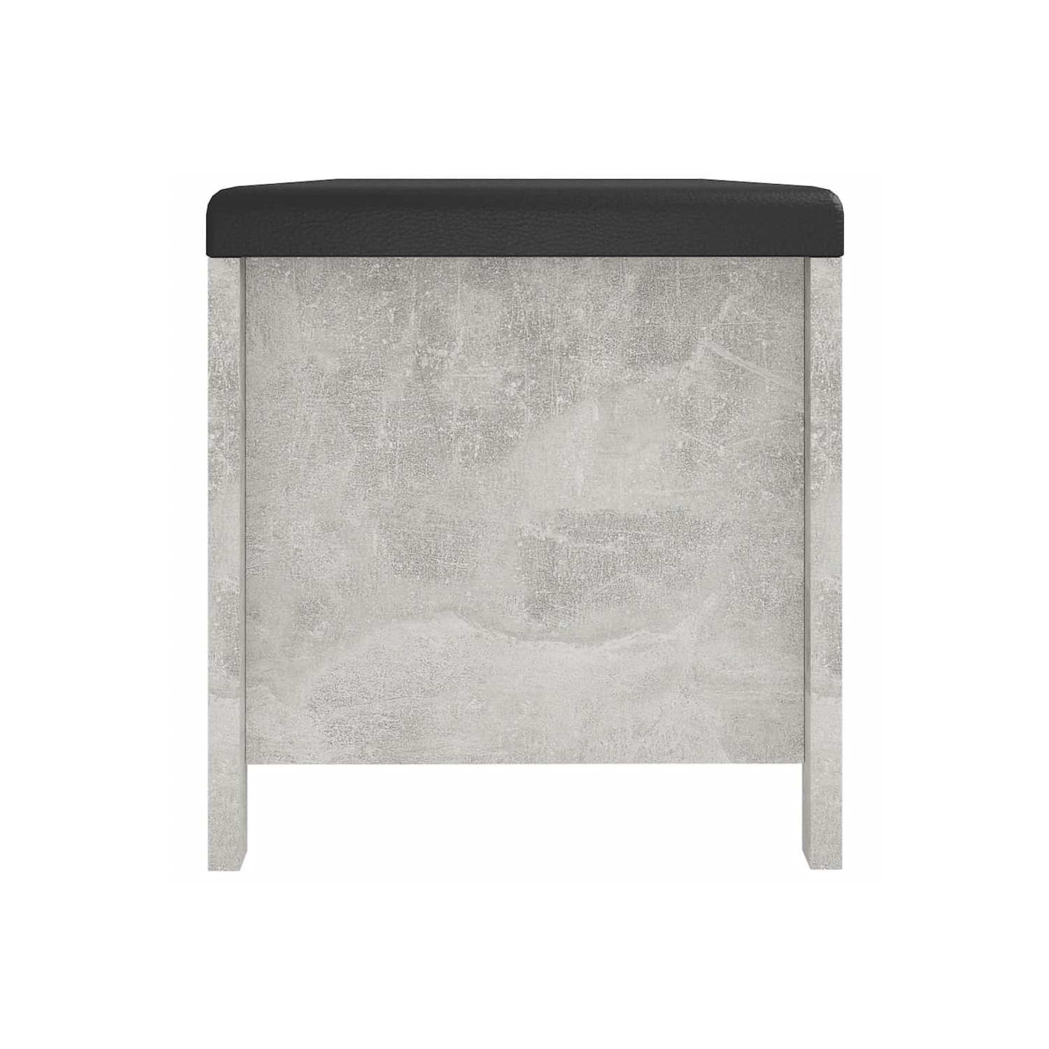 Boîte de rangement vidaXL avec coussin gris béton 105x40 x 45&nbsp;cm