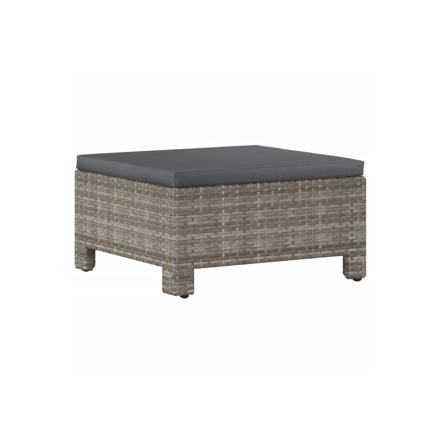 Ensemble de salon de jardin de 9 pièces avec coussins en poly rotin gris de vidaXL