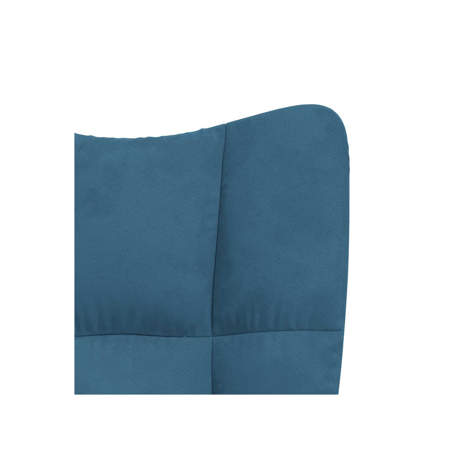 vidaXL Relaxing Chair Blue Velvet
