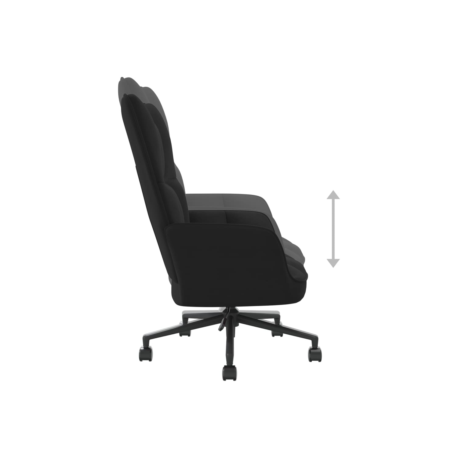 vidaXL Relaxing Chair Black Velvet