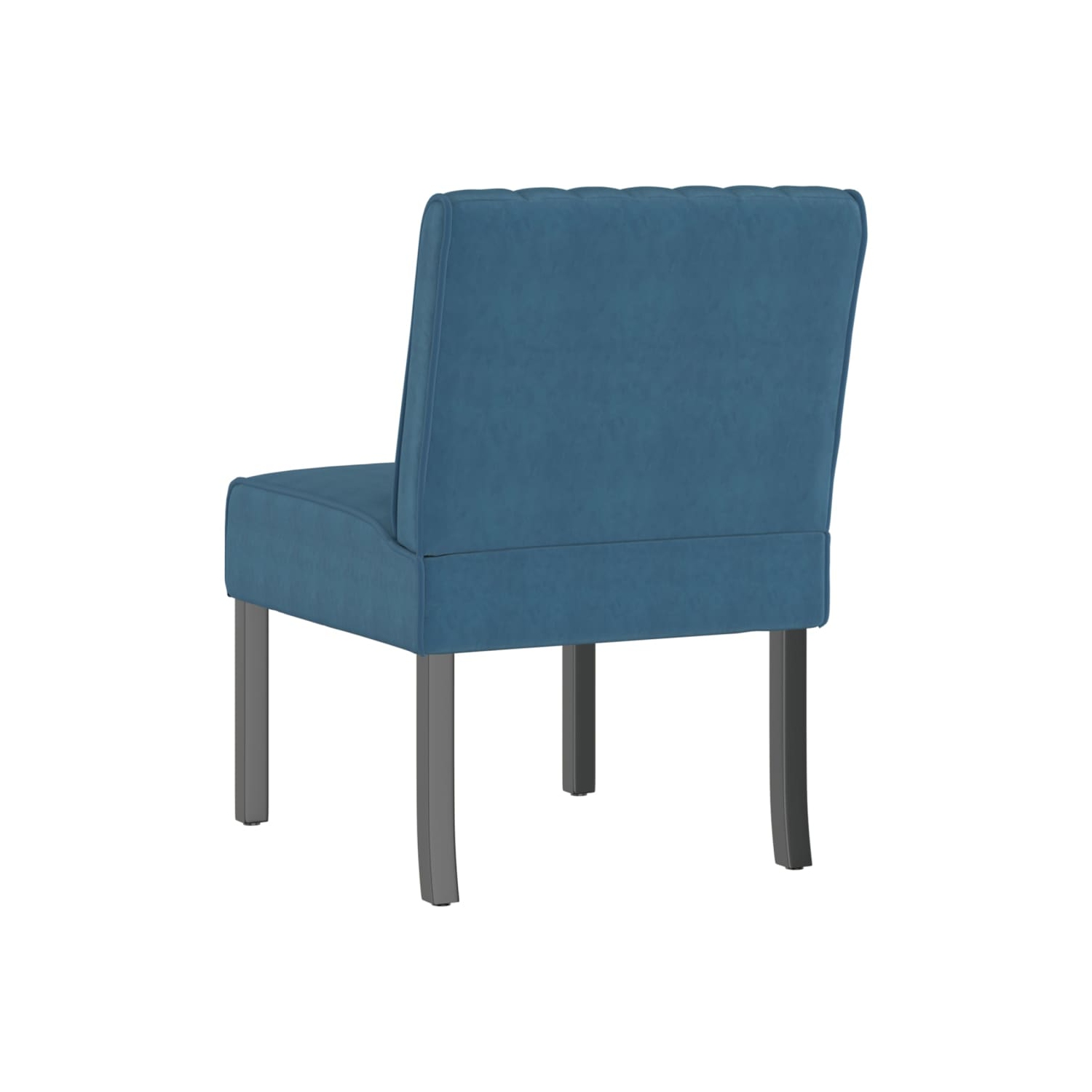 vidaXL Slipper Chair Blue Velvet
