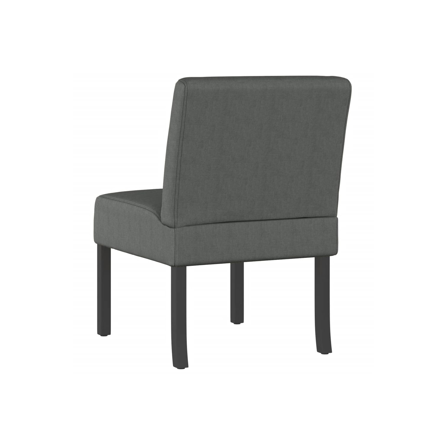 vidaXL Slipper Chair Dark Grey Fabric