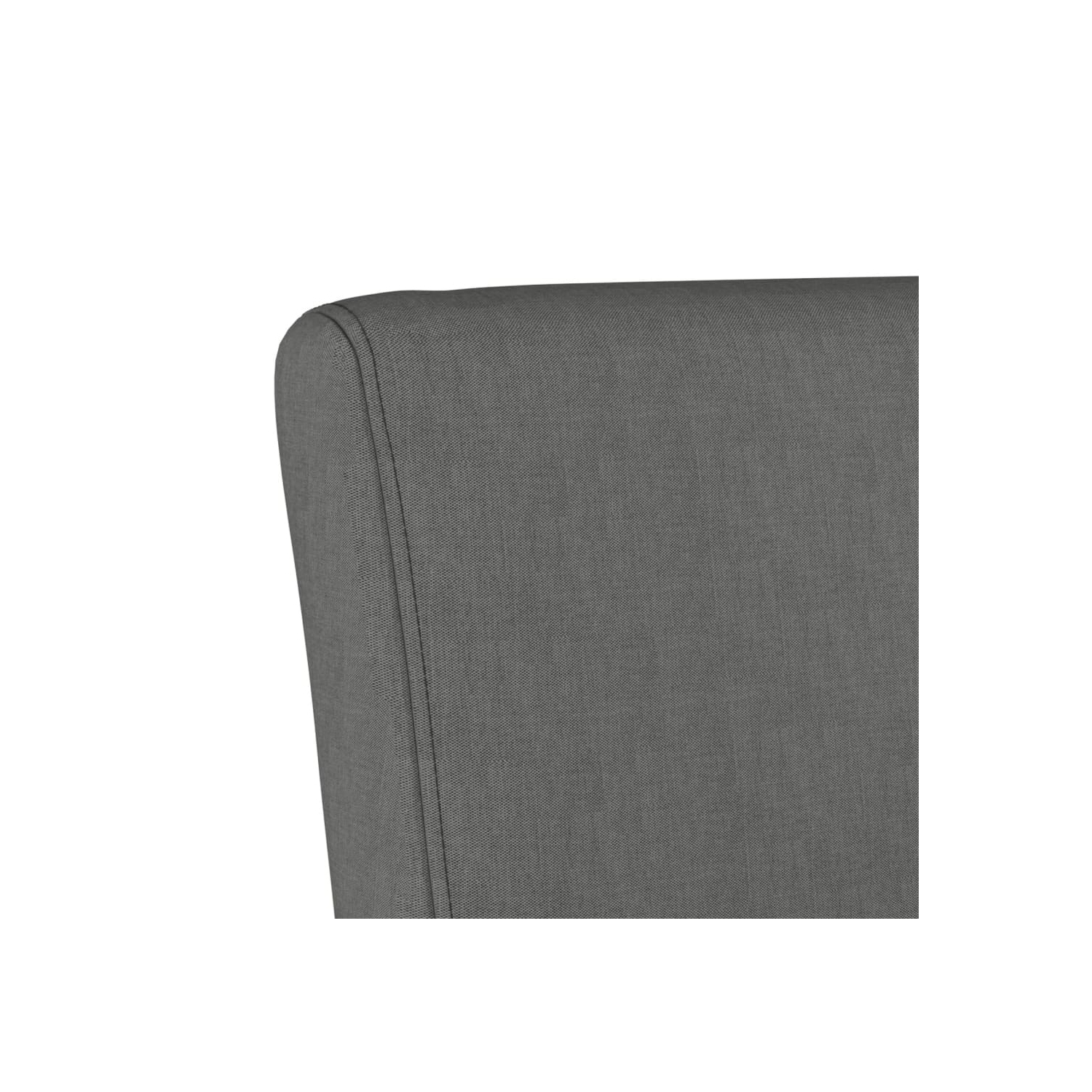 vidaXL Slipper Chair Dark Grey Fabric