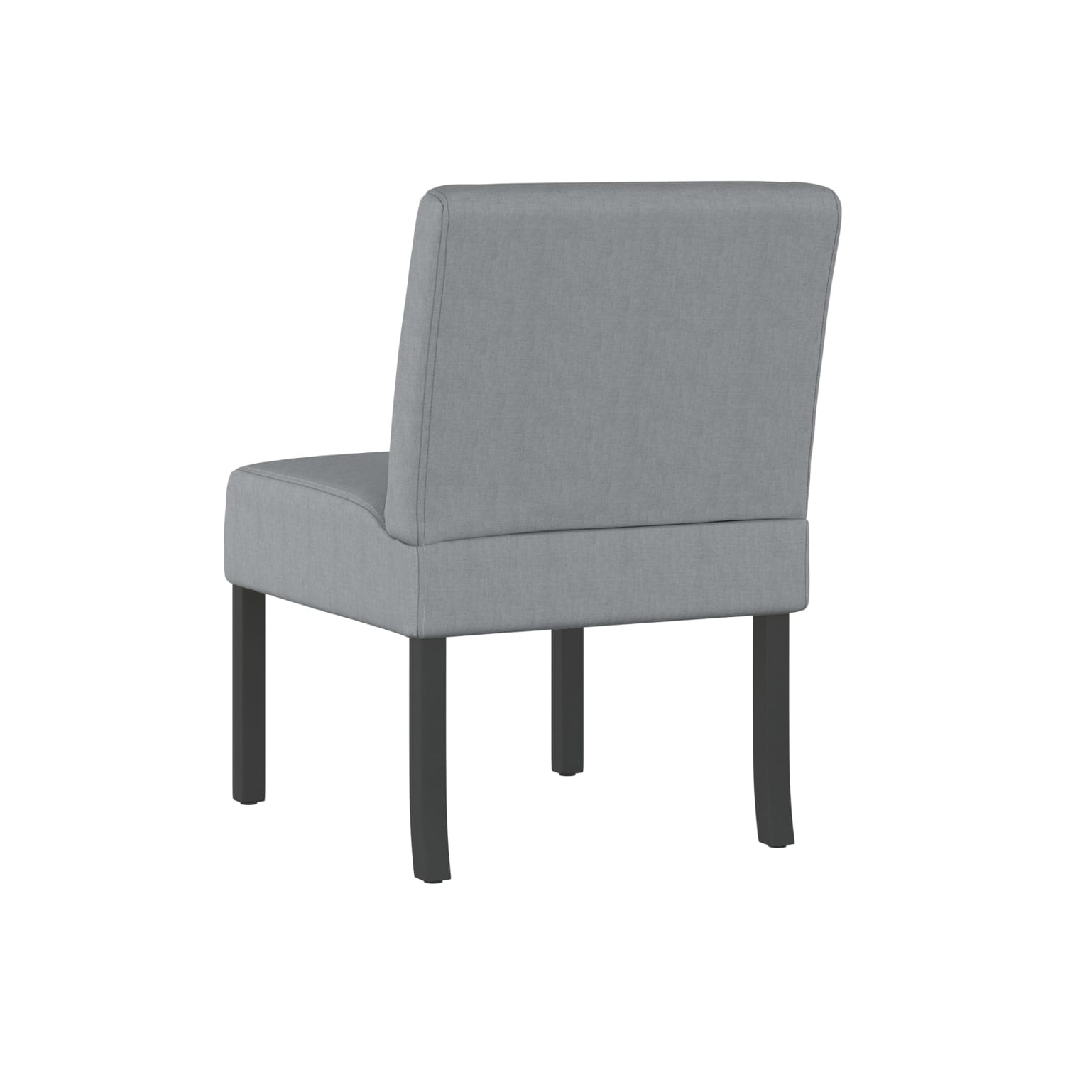vidaXL Slipper Chair Light Grey Fabric