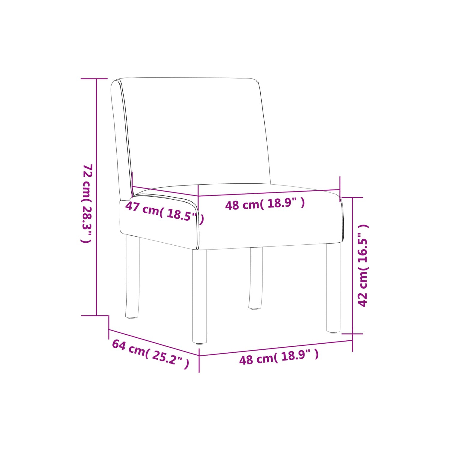 vidaXL Slipper Chair Light Grey Fabric