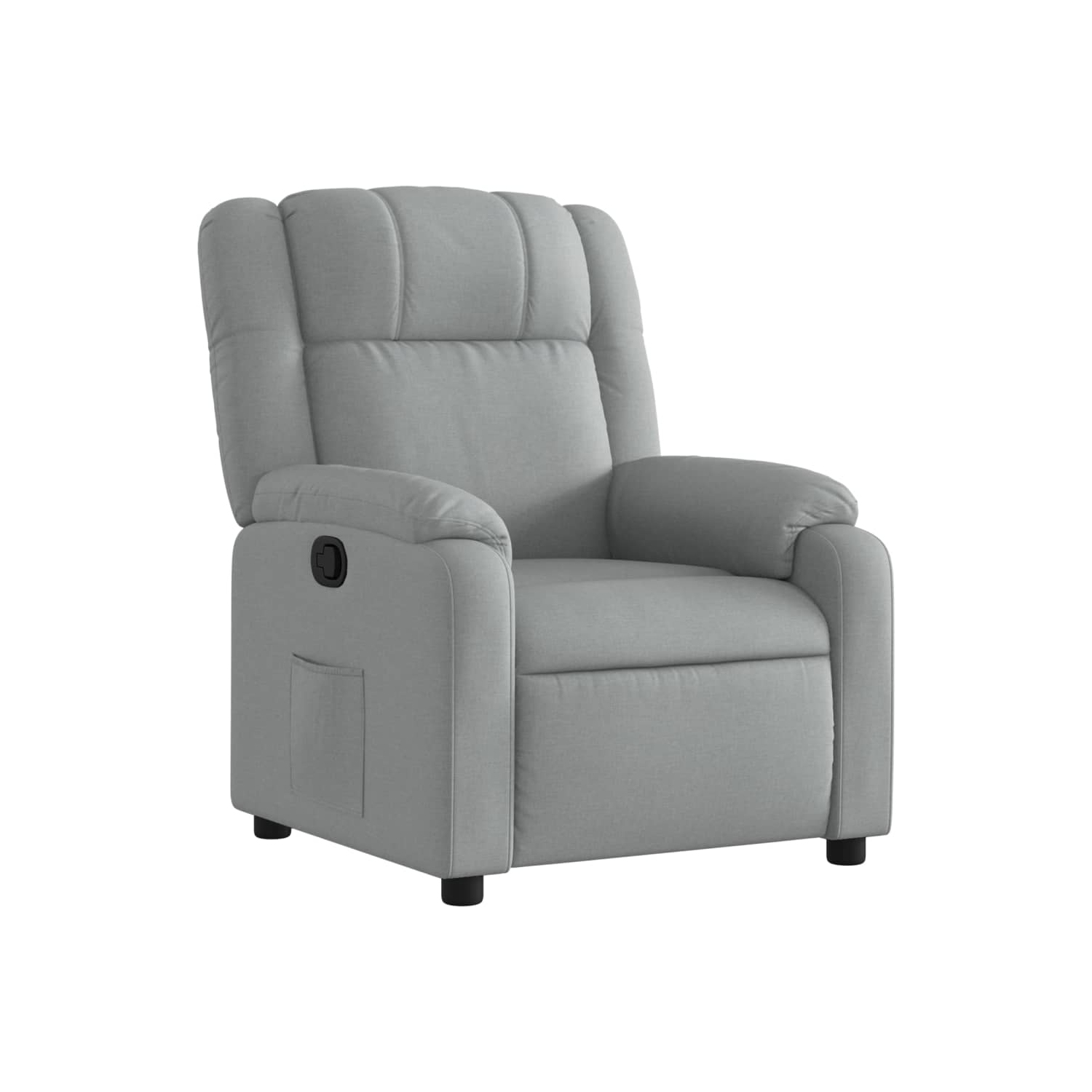 vidaXL Recliner Chair Light Grey Fabric