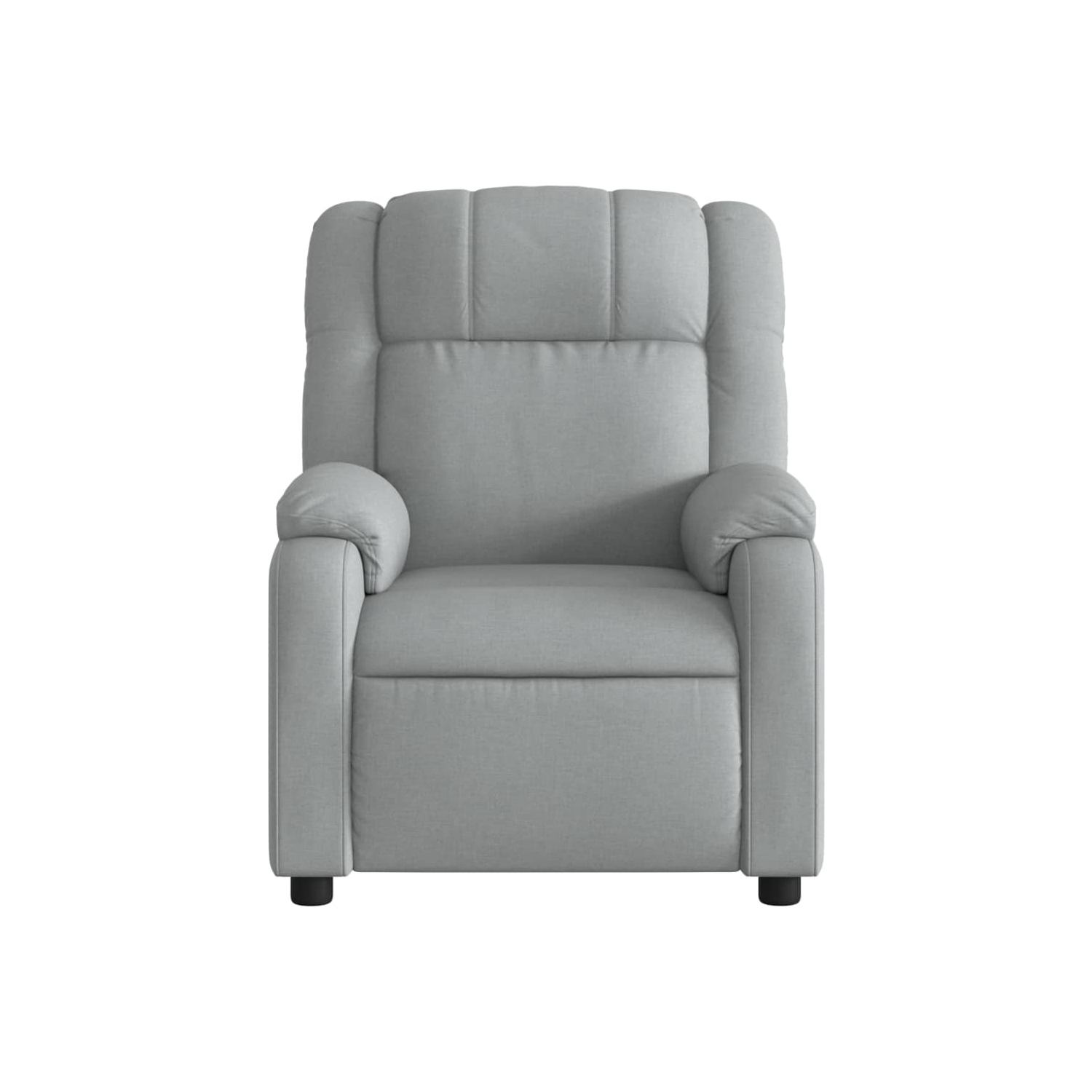 vidaXL Recliner Chair Light Grey Fabric