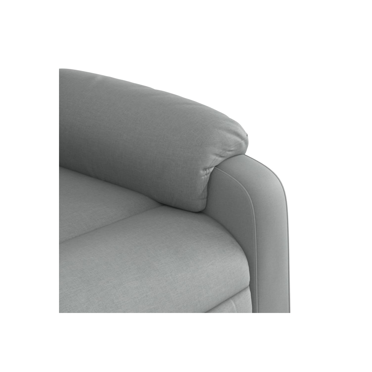 vidaXL Recliner Chair Light Grey Fabric
