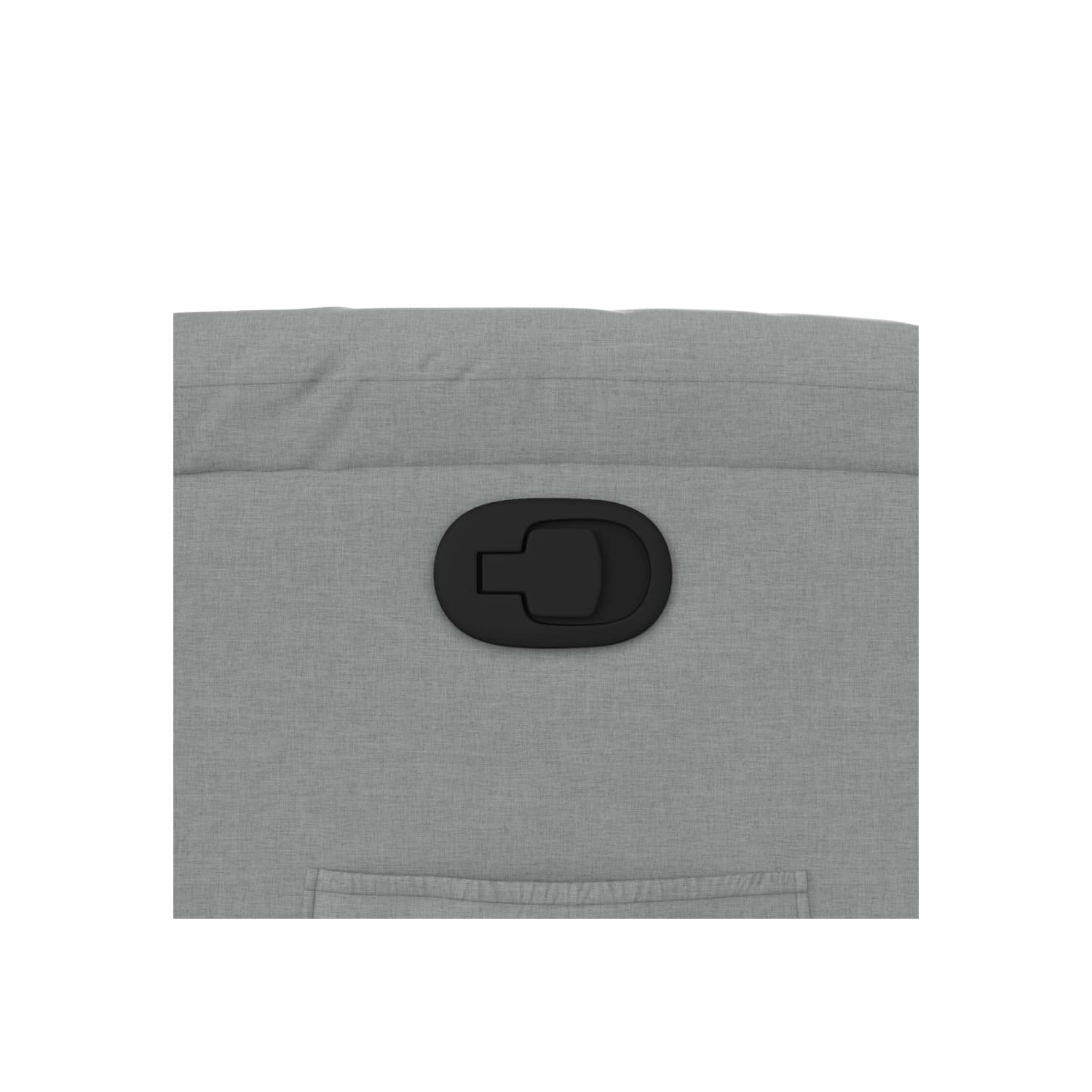 vidaXL Recliner Chair Light Grey Fabric