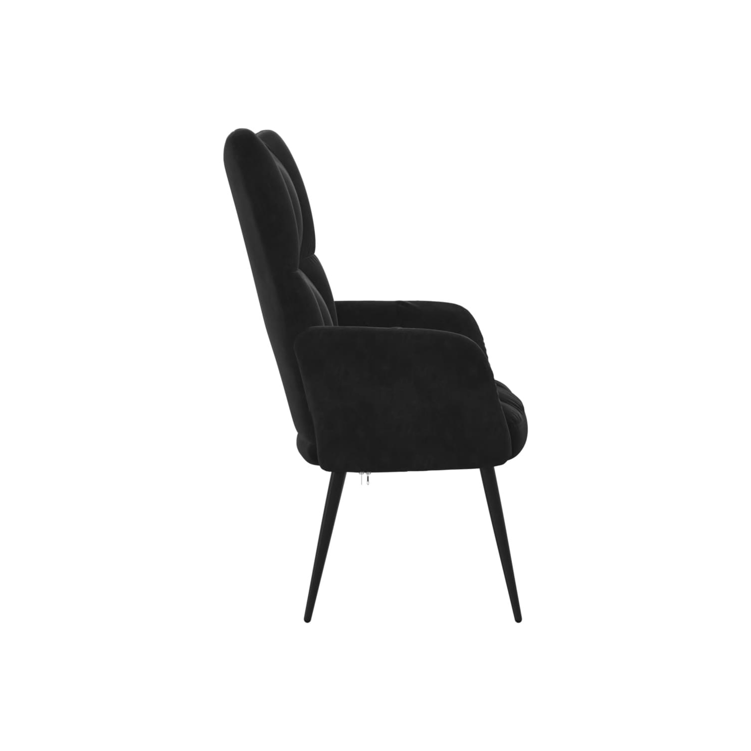 vidaXL Relaxing Chair Black Velvet