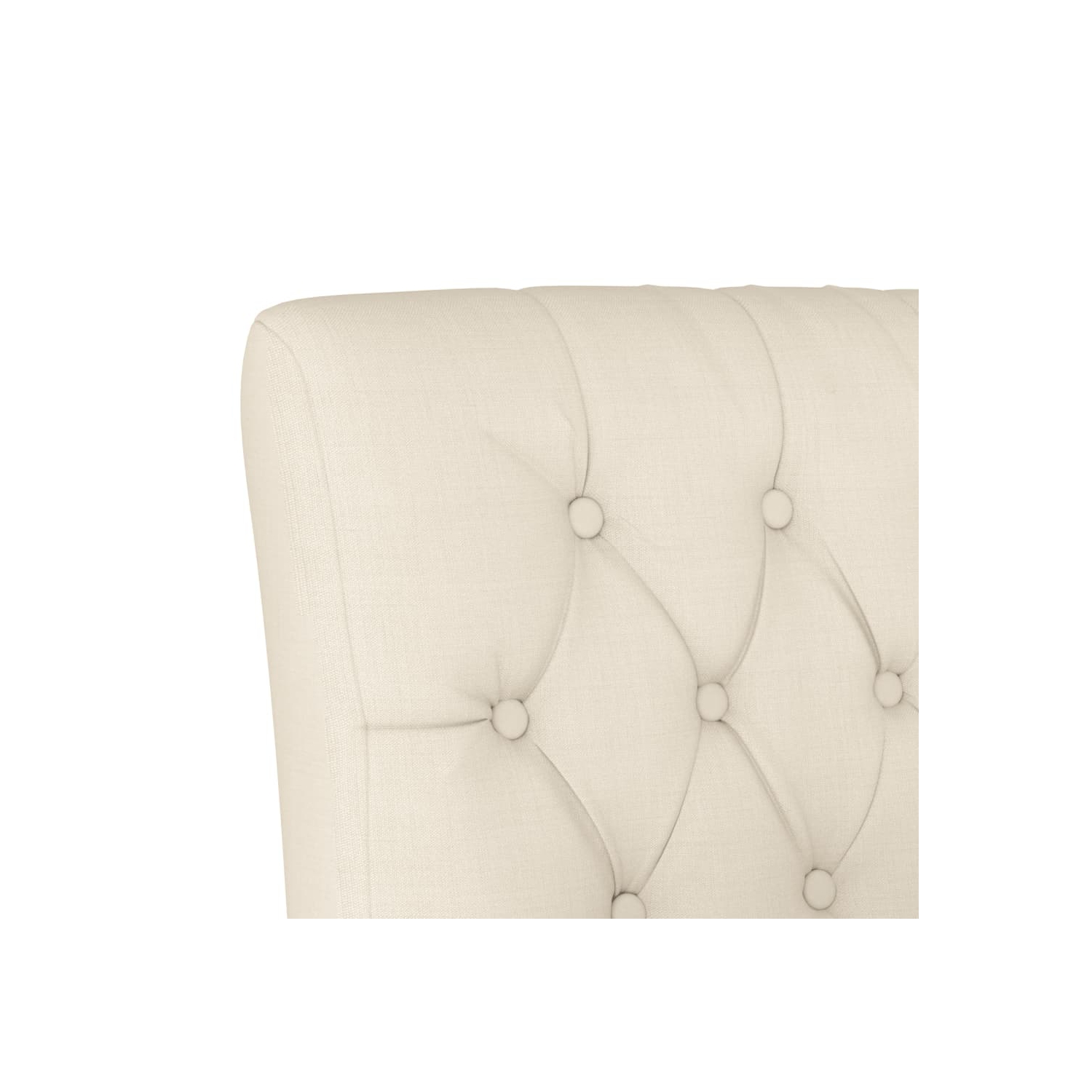 vidaXL Slipper Chair LinenButton Design