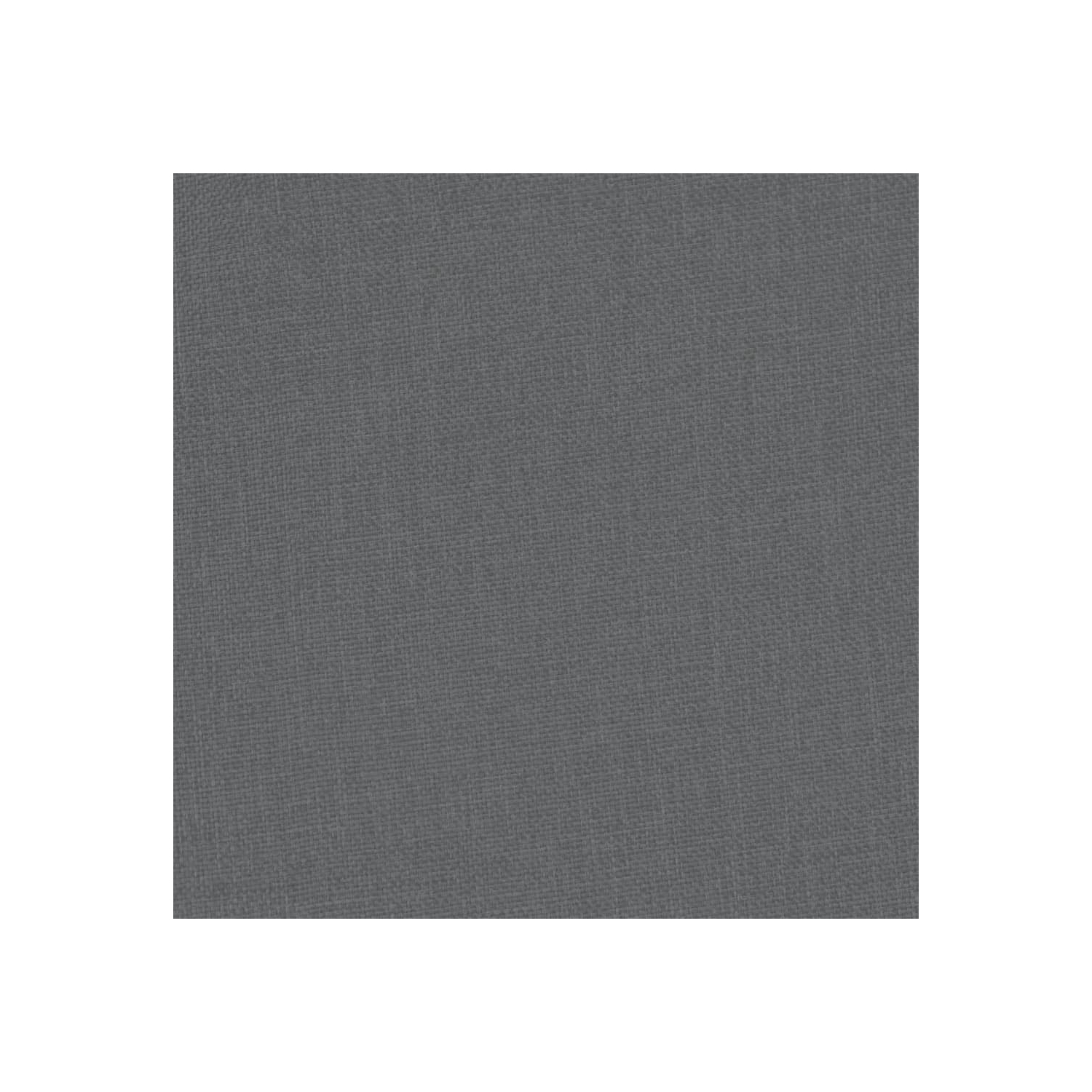 Fauteuil crapaud en tissu gris foncé avec repose-pieds vidaXL