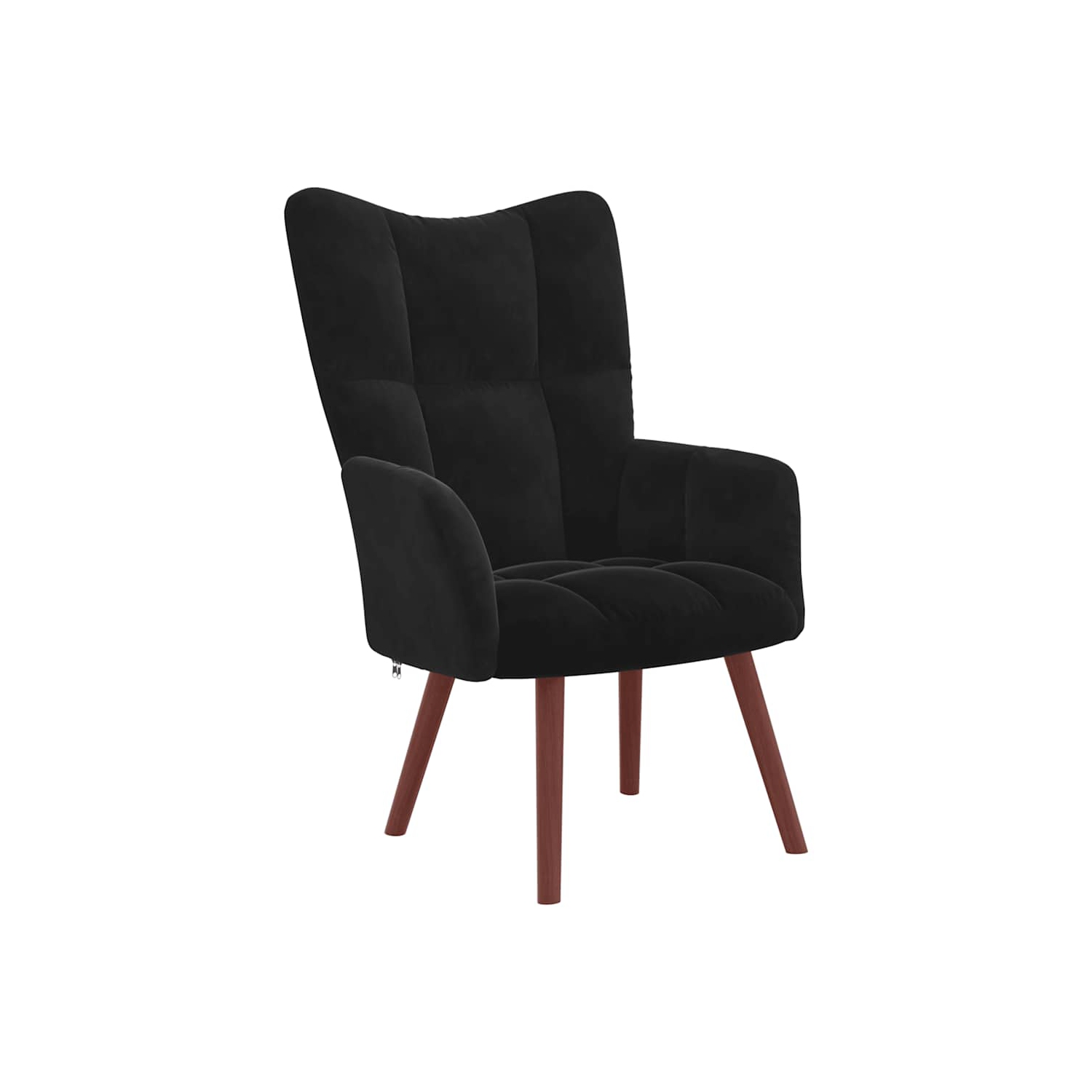 vidaXL Relaxing Chair Black Velvet