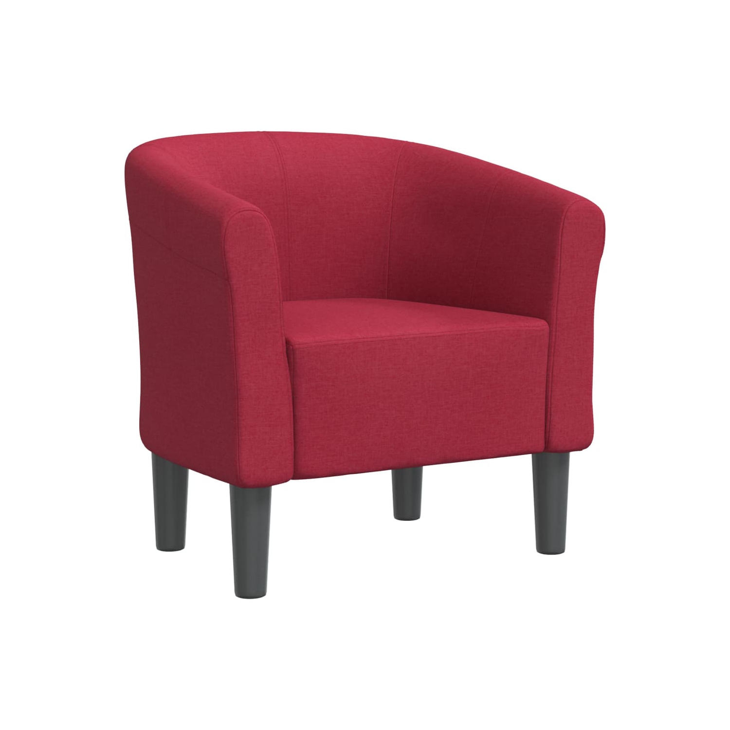 vidaXL Tub Chair Wine Red Fabric