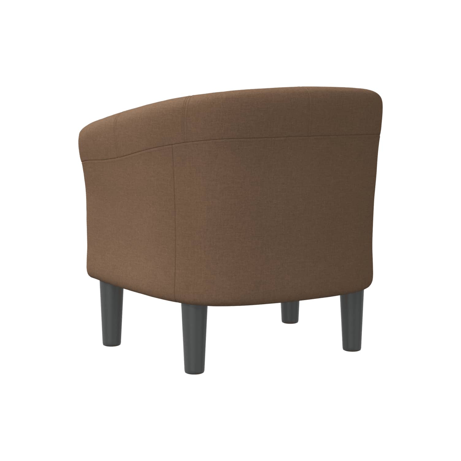 vidaXL Tub Chair Brown Fabric