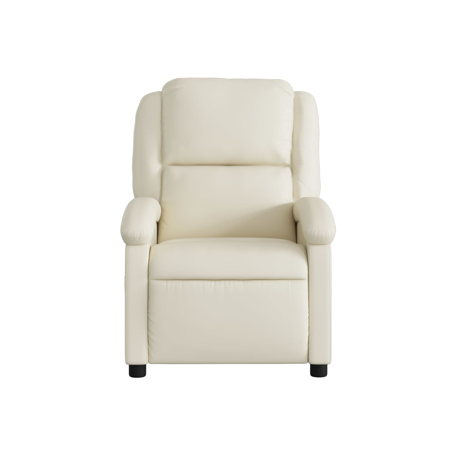 vidaXL Recliner Chair Cream Faux Leather