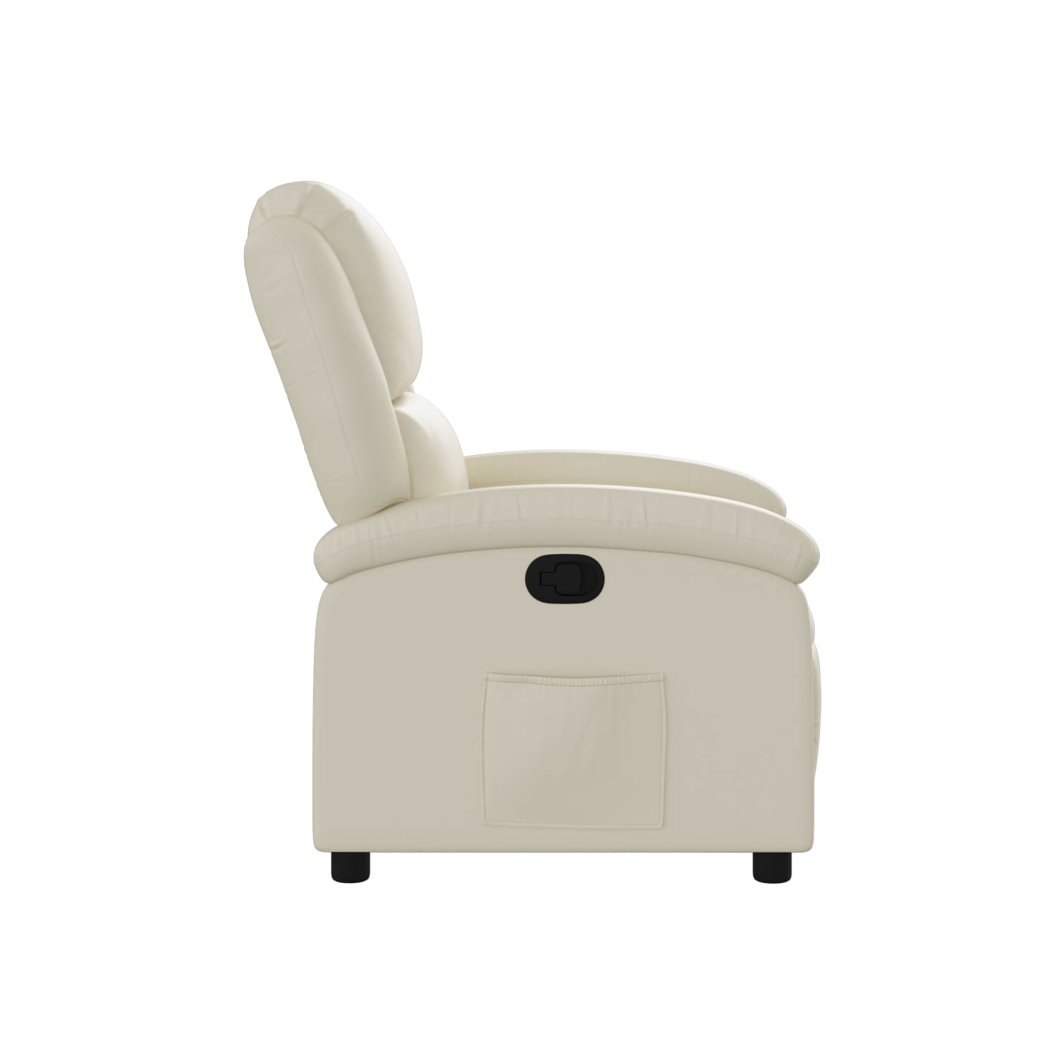vidaXL Recliner Chair Cream Faux Leather