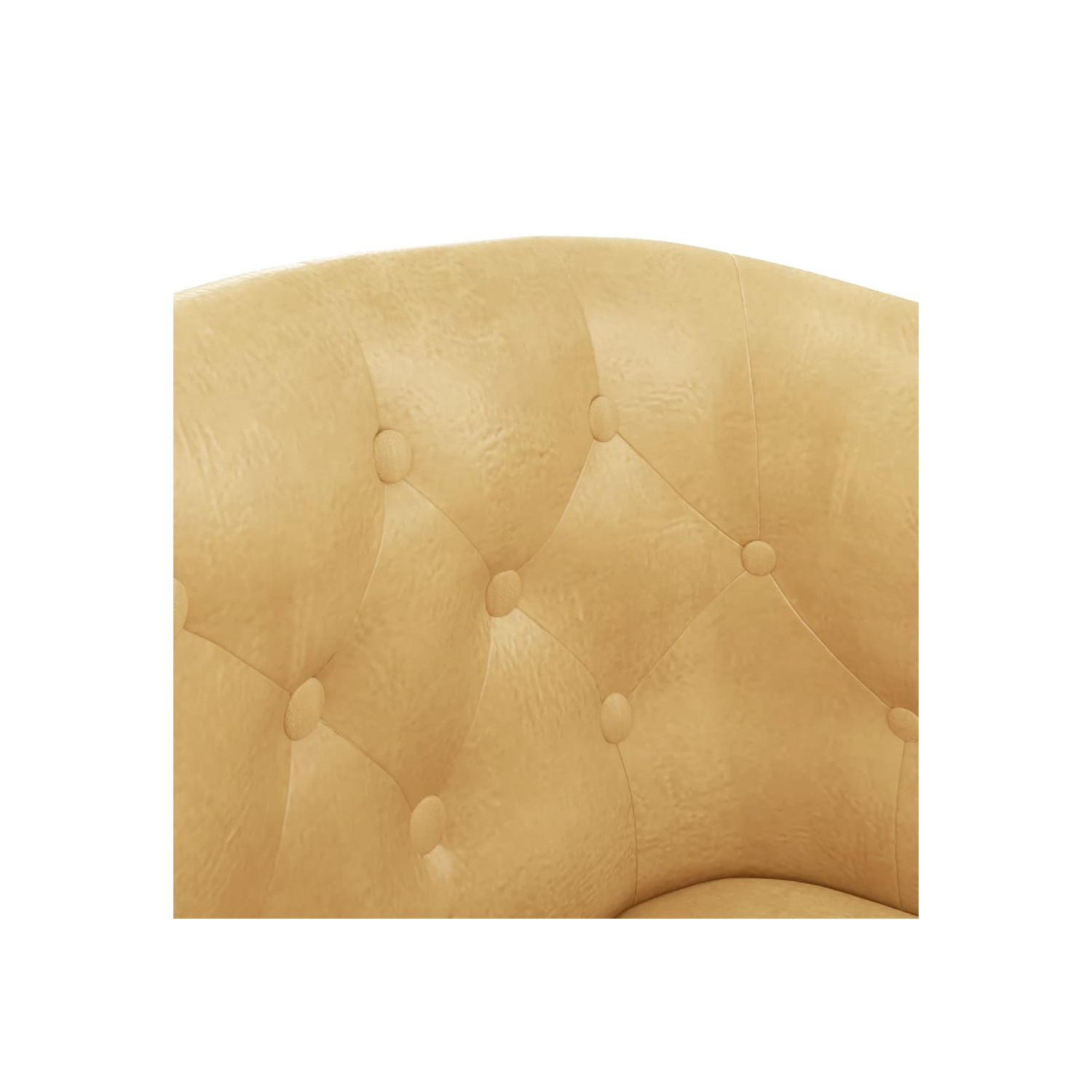vidaXL Tub Chair Gold Faux Leather