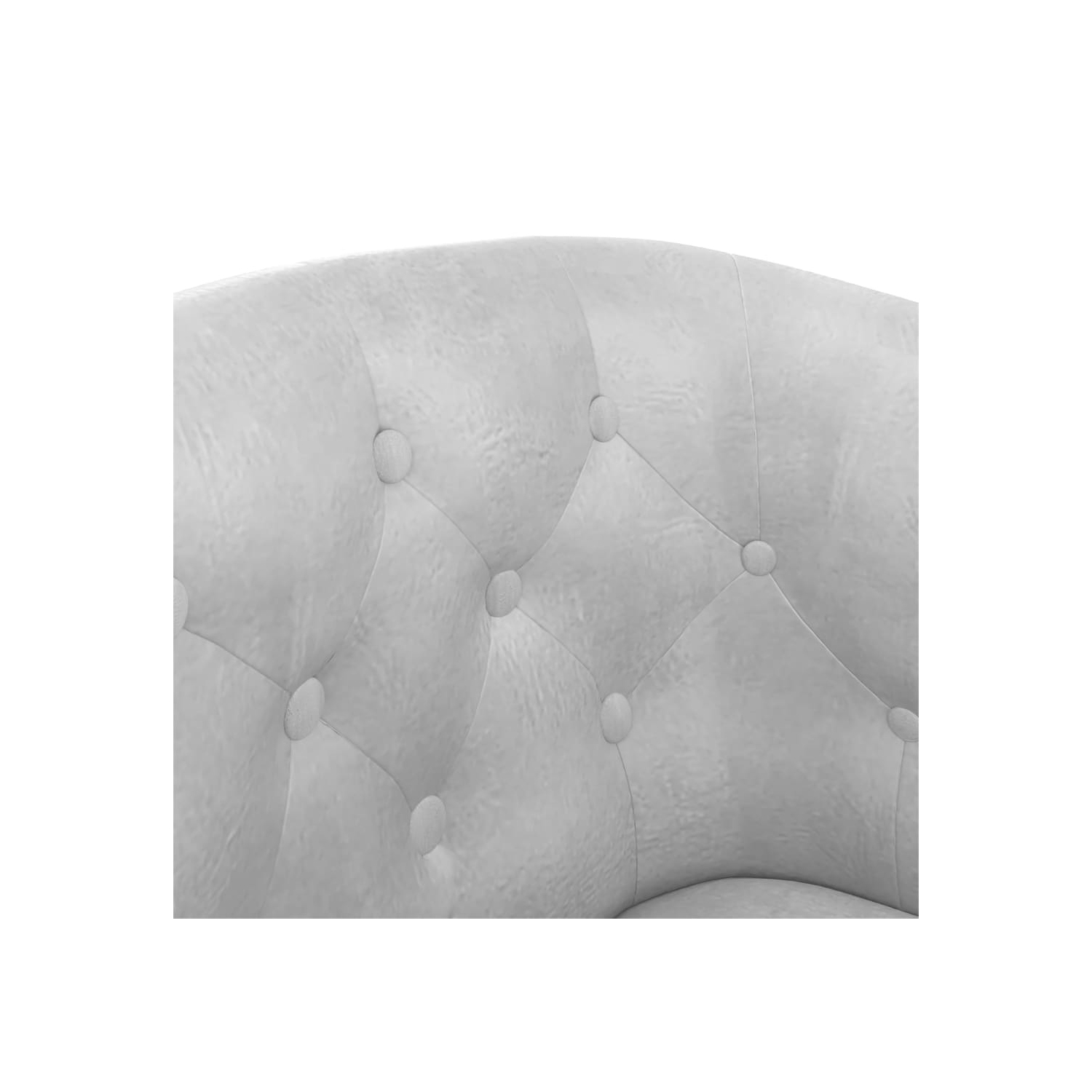 vidaXL Tub Chair Silver Faux Leather