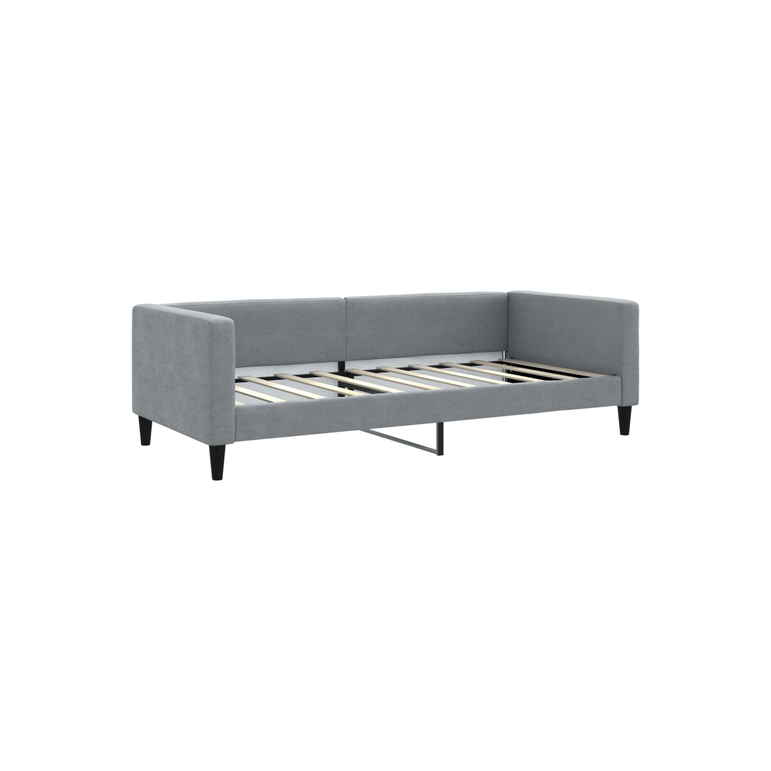 vidaXL Daybed with Trundle without Mattress Light Grey 100x190 cm