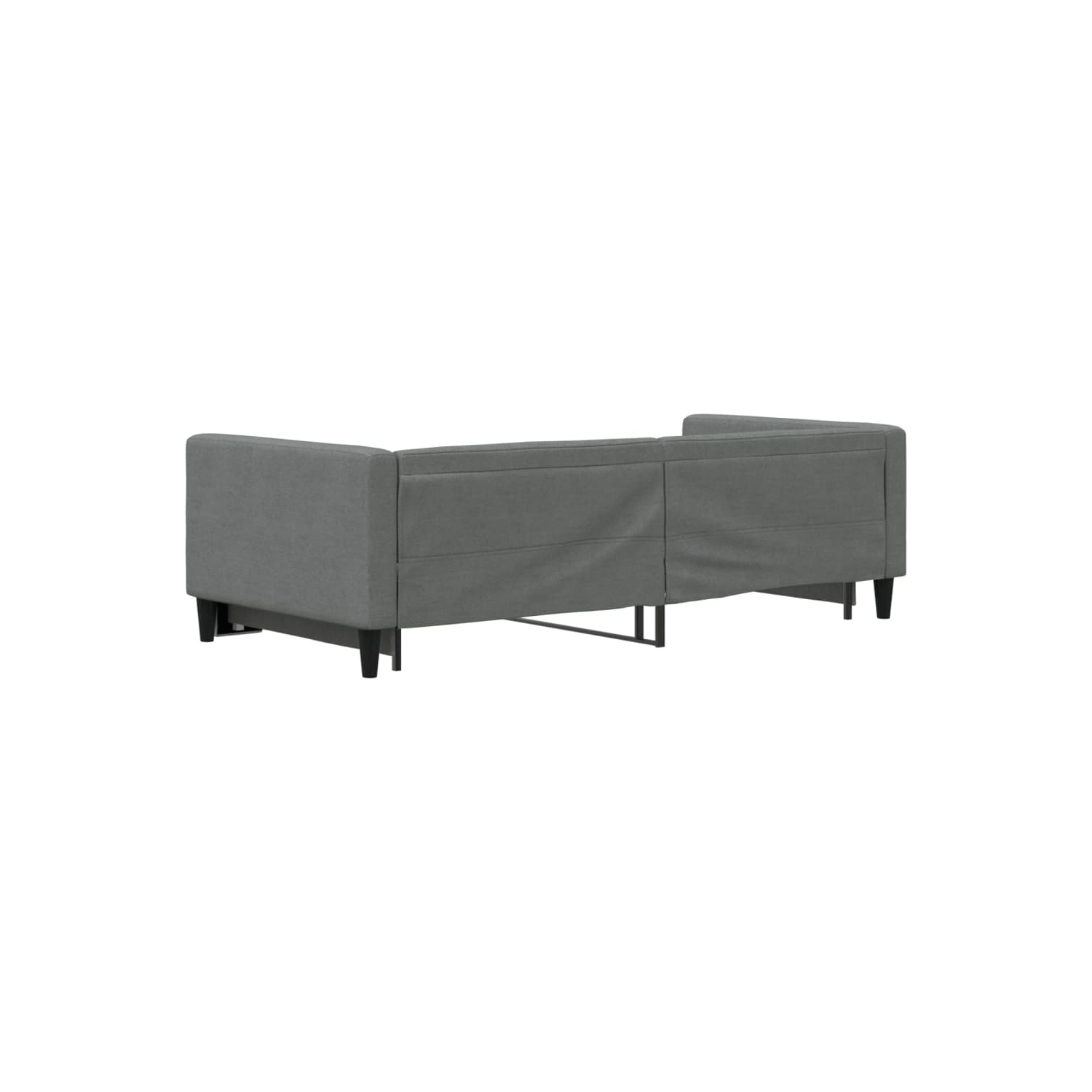 vidaXL Daybed with Trundle without Mattress Dark Grey 100x190 cm