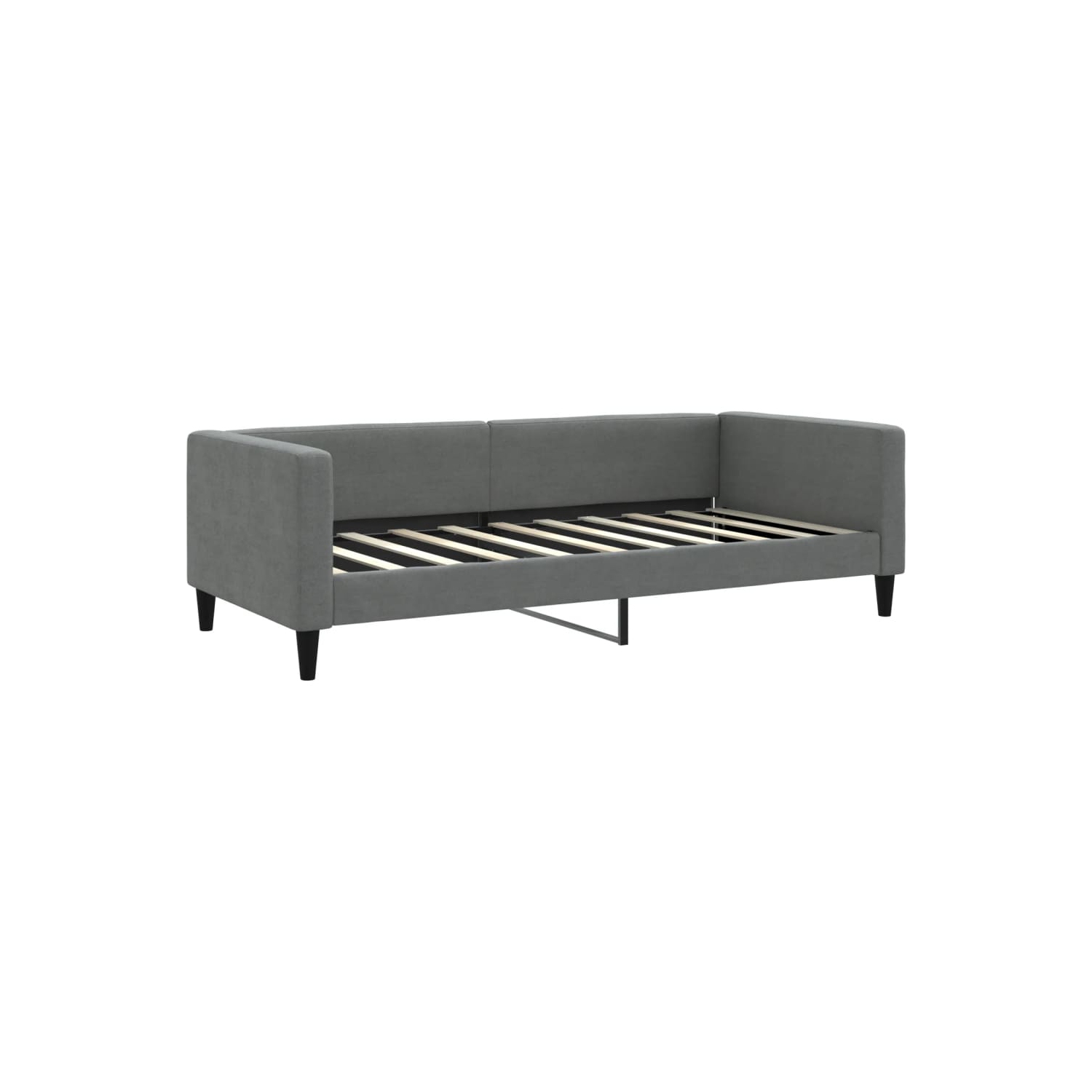 vidaXL Daybed with Trundle without Mattress Dark Grey 100x190 cm