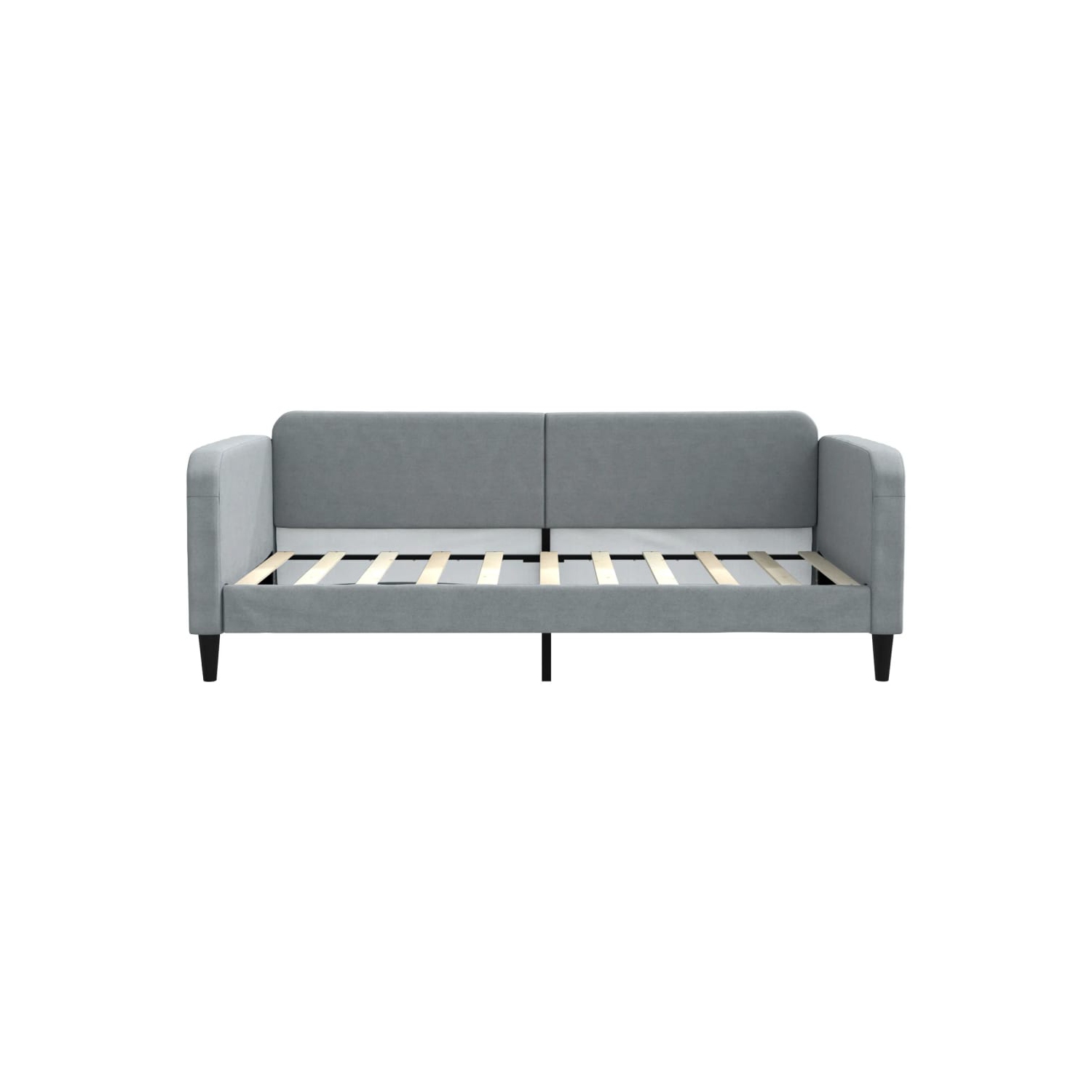 vidaXL Daybed with Trundle without Mattress Light Grey 100x190 cm
