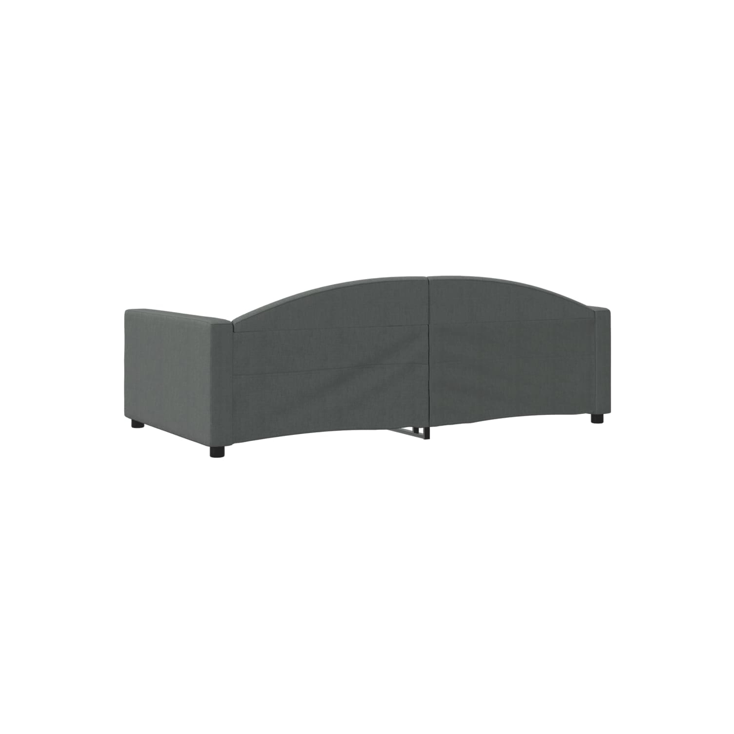 Matelas de jour vidaXL sans matelas, tissu 100 x 190&nbsp;cm gris foncé